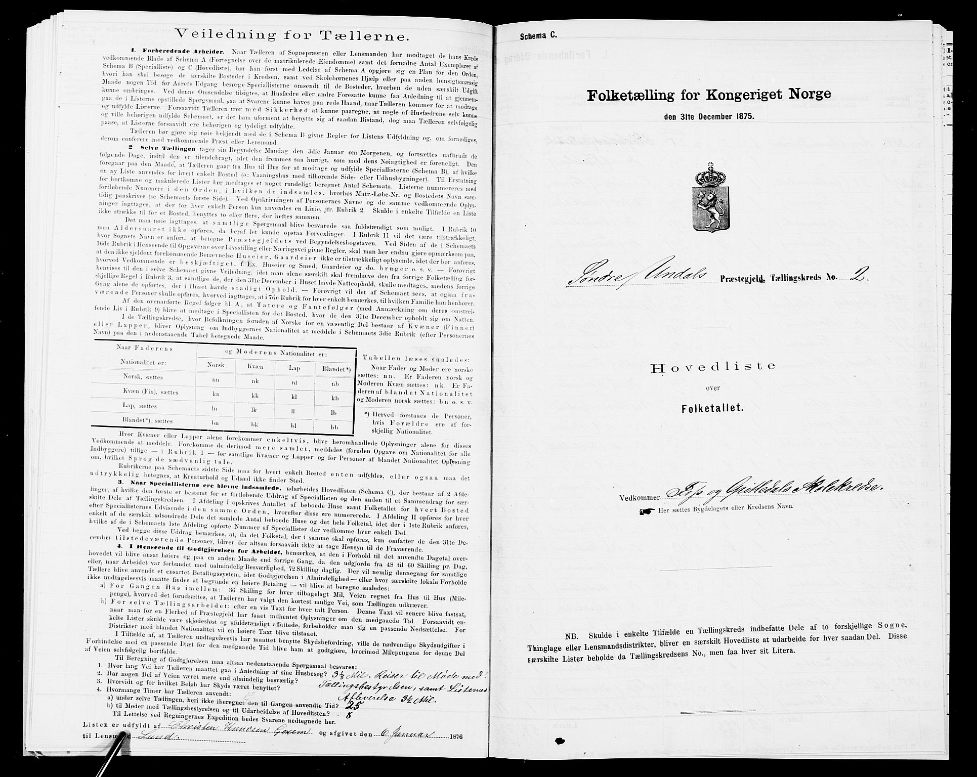 SAK, 1875 census for 1029P Sør-Audnedal, 1875, p. 47