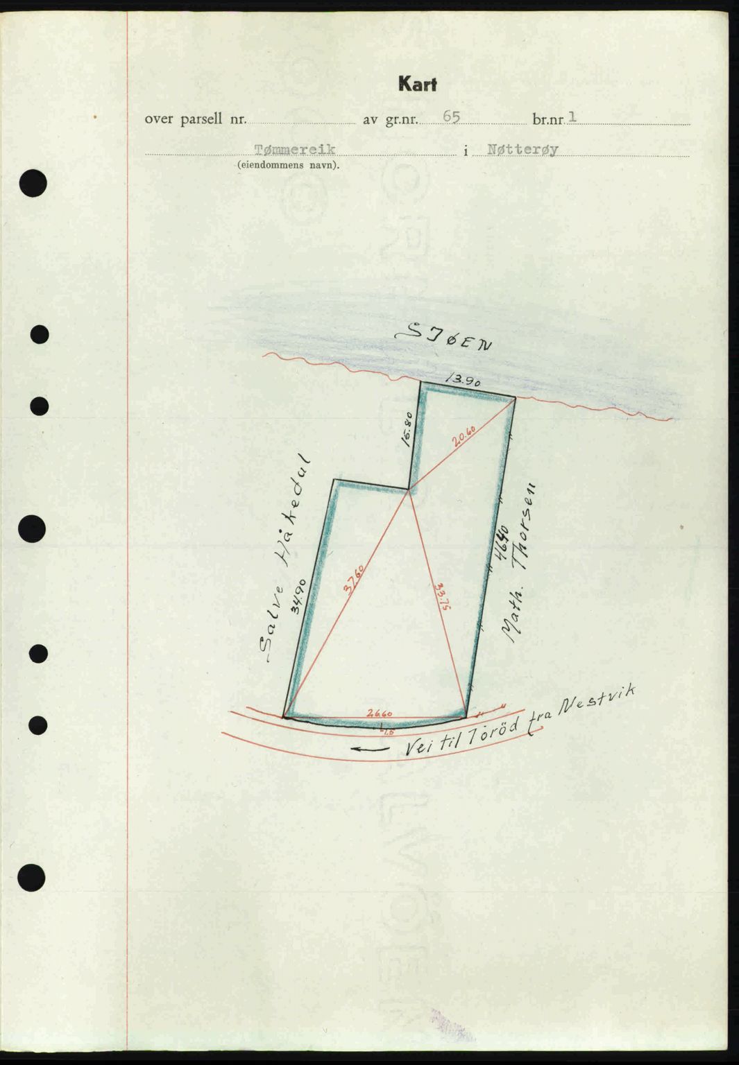 Tønsberg sorenskriveri, AV/SAKO-A-130/G/Ga/Gaa/L0015: Mortgage book no. A15, 1944-1944, Diary no: : 1378/1944