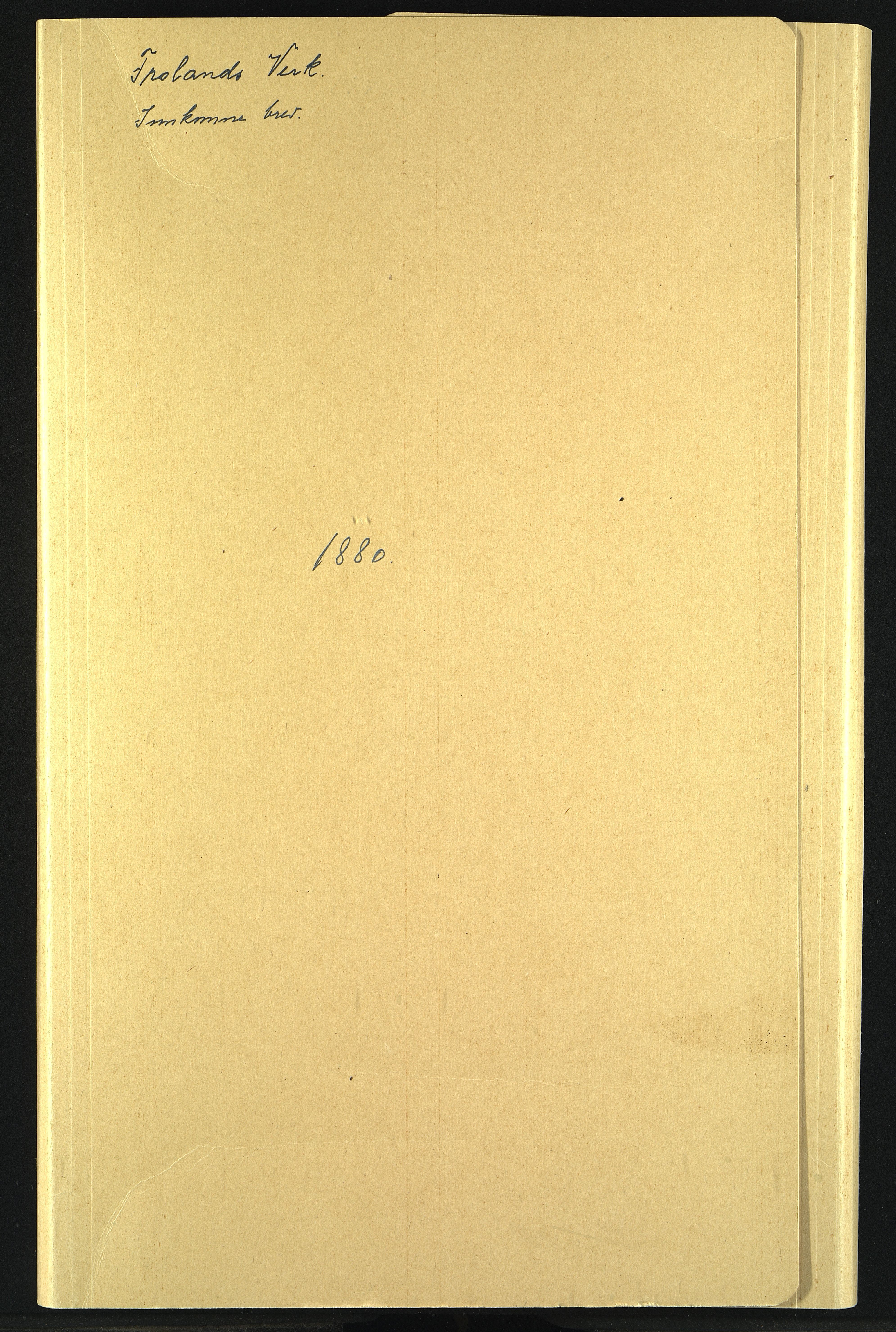 Froland Verk, AAKS/DA-1023/1/02/L0008: Innkomne brev, 1880-1883