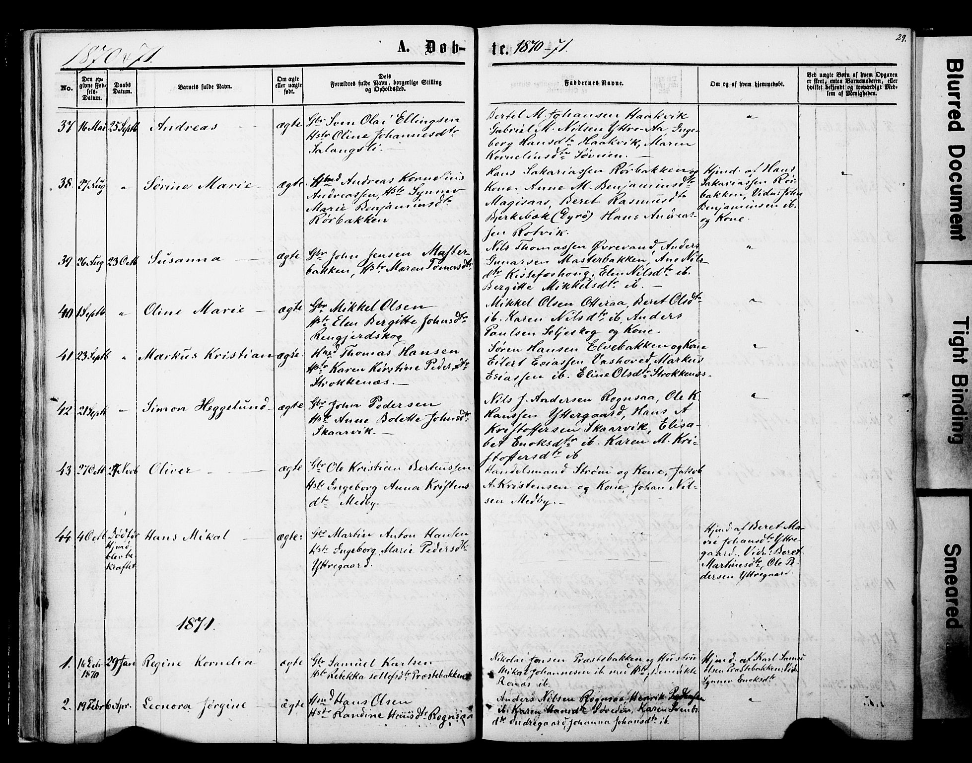 Ibestad sokneprestembete, SATØ/S-0077/H/Ha/Haa/L0013kirke: Parish register (official) no. 13, 1865-1879, p. 29