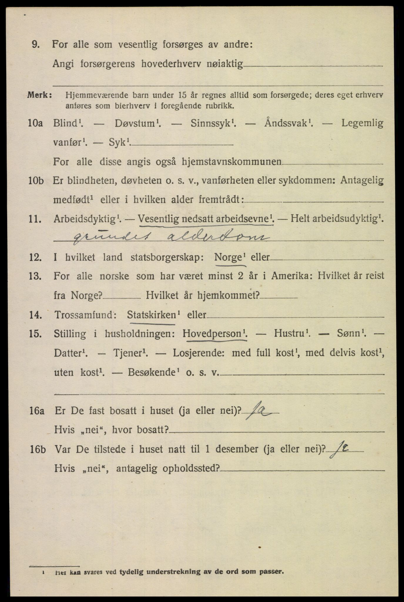 SAK, 1920 census for Nes (V-A), 1920, p. 3759