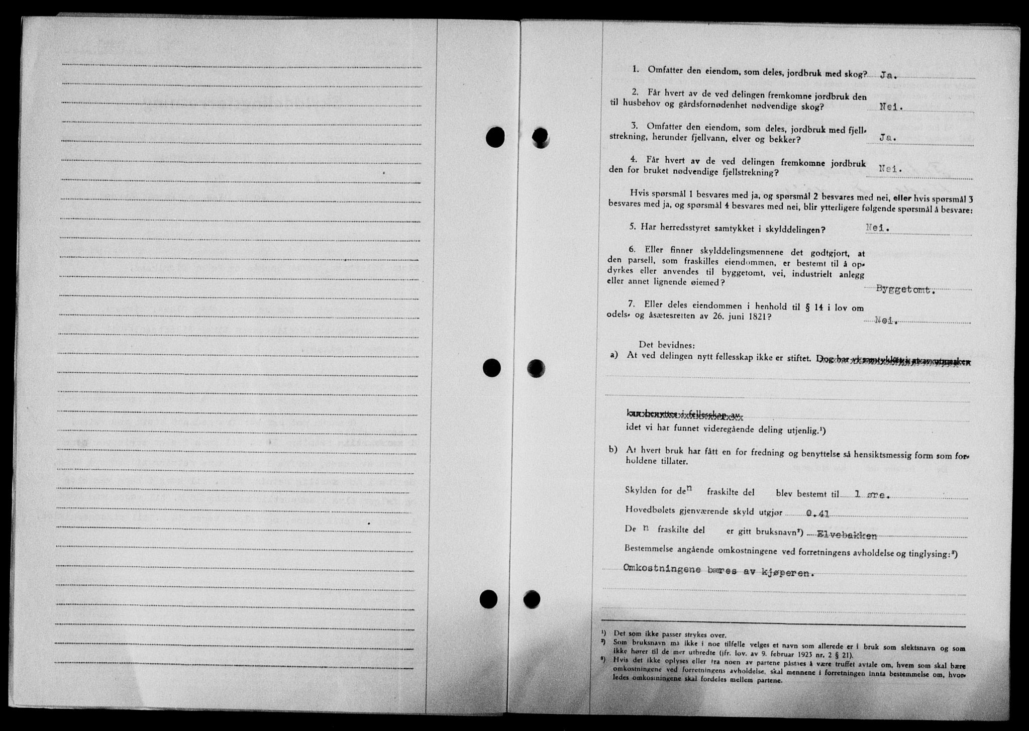 Lofoten sorenskriveri, SAT/A-0017/1/2/2C/L0020a: Mortgage book no. 20a, 1948-1949, Diary no: : 482/1949