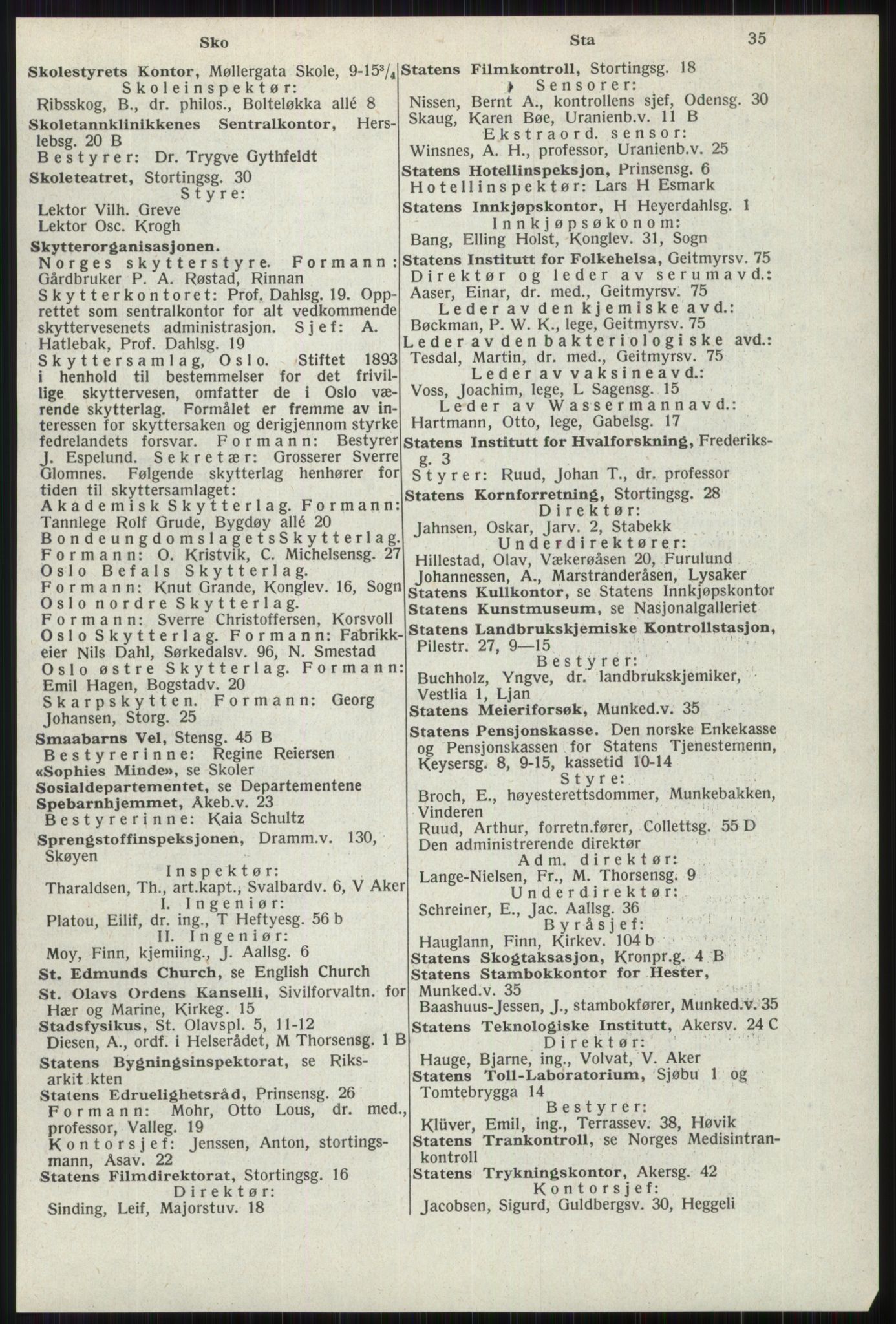 Kristiania/Oslo adressebok, PUBL/-, 1941, p. 35