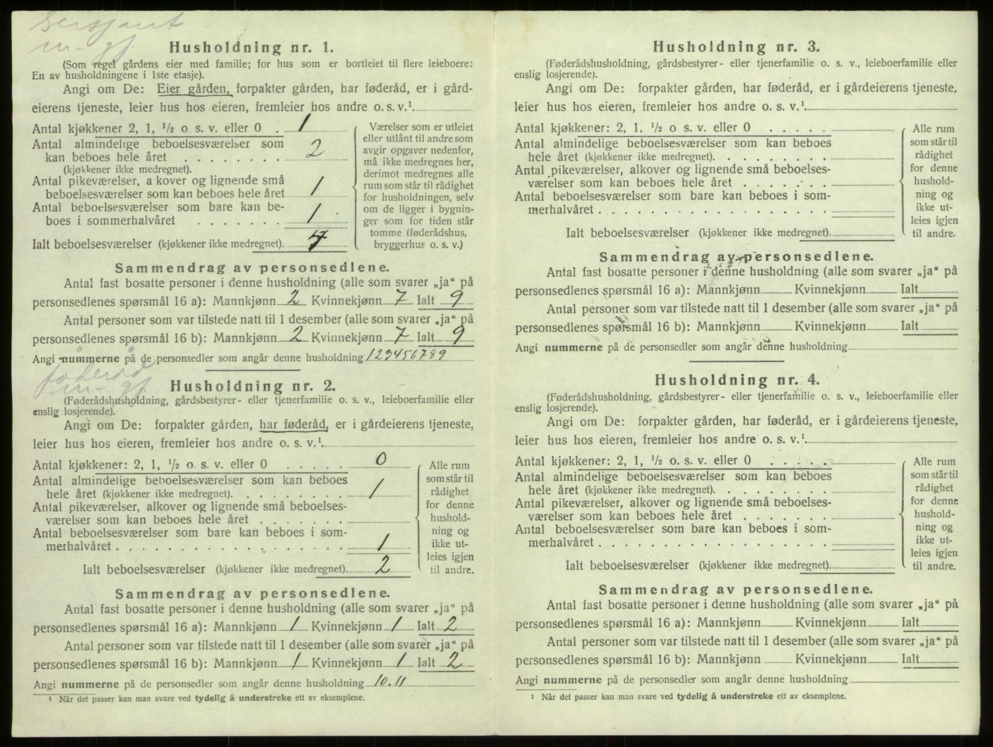 SAB, 1920 census for Davik, 1920, p. 530