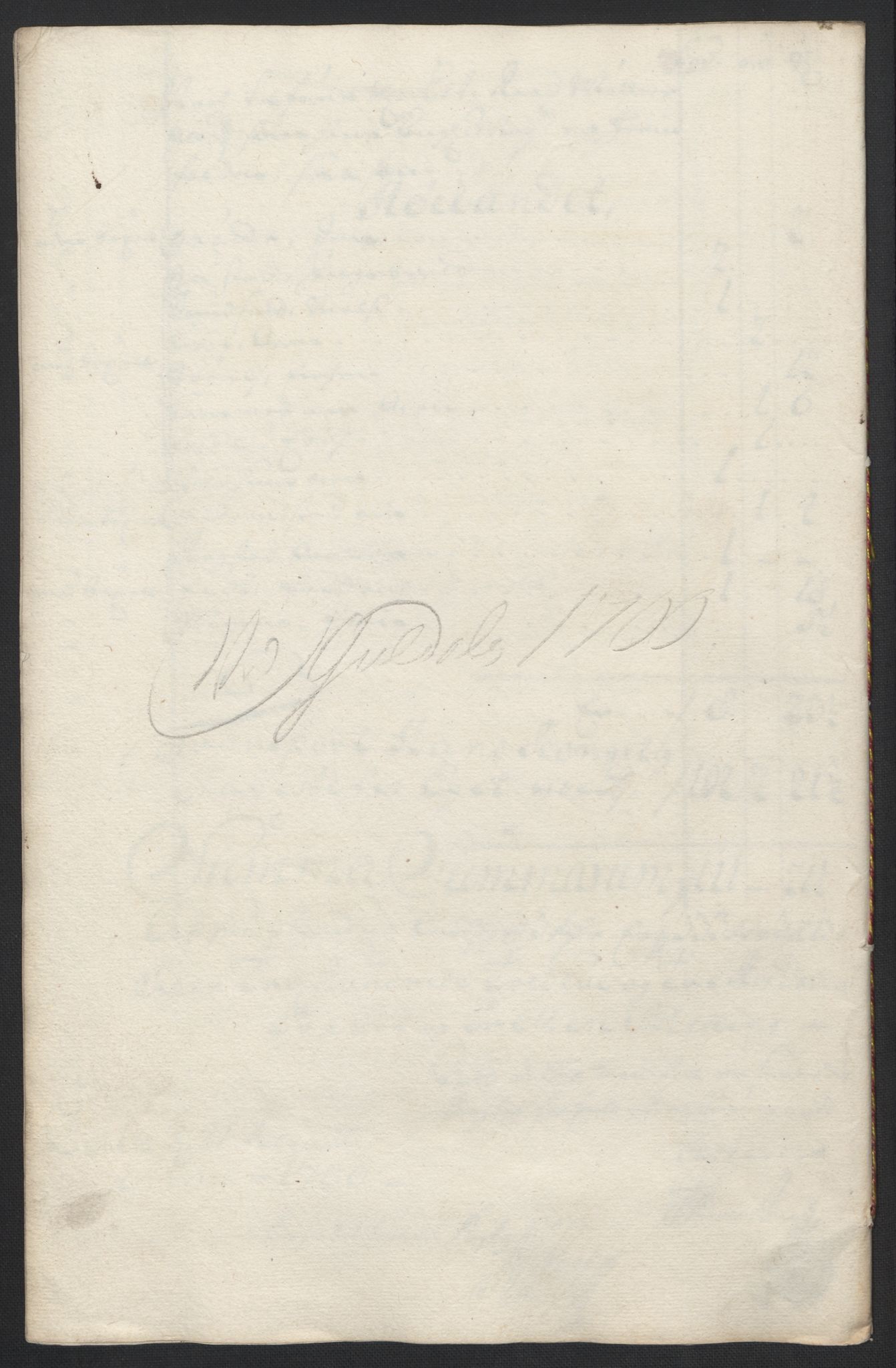 Rentekammeret inntil 1814, Reviderte regnskaper, Fogderegnskap, AV/RA-EA-4092/R60/L3950: Fogderegnskap Orkdal og Gauldal, 1700, p. 353