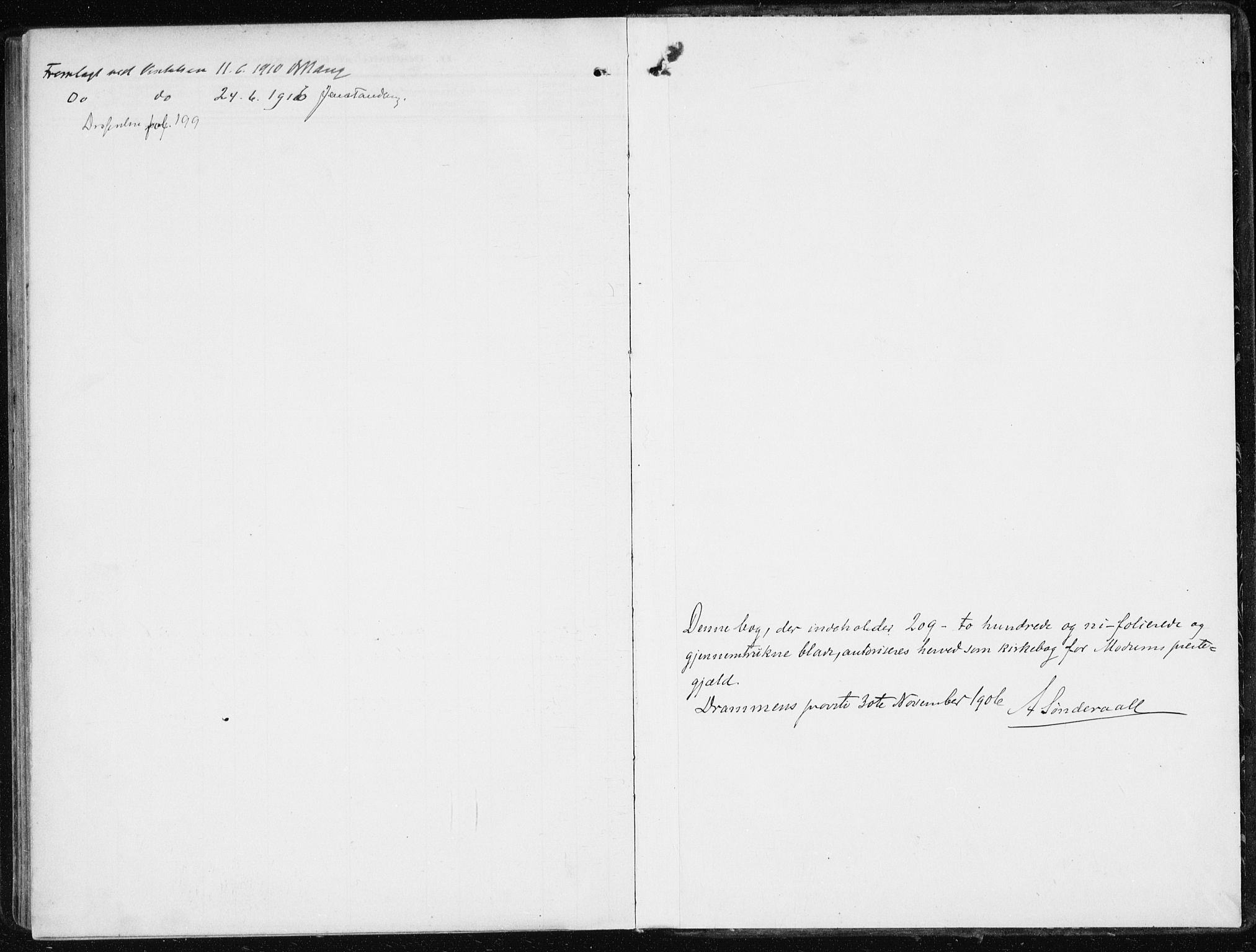 Modum kirkebøker, SAKO/A-234/F/Fa/L0014a: Parish register (official) no. 14A, 1906-1918