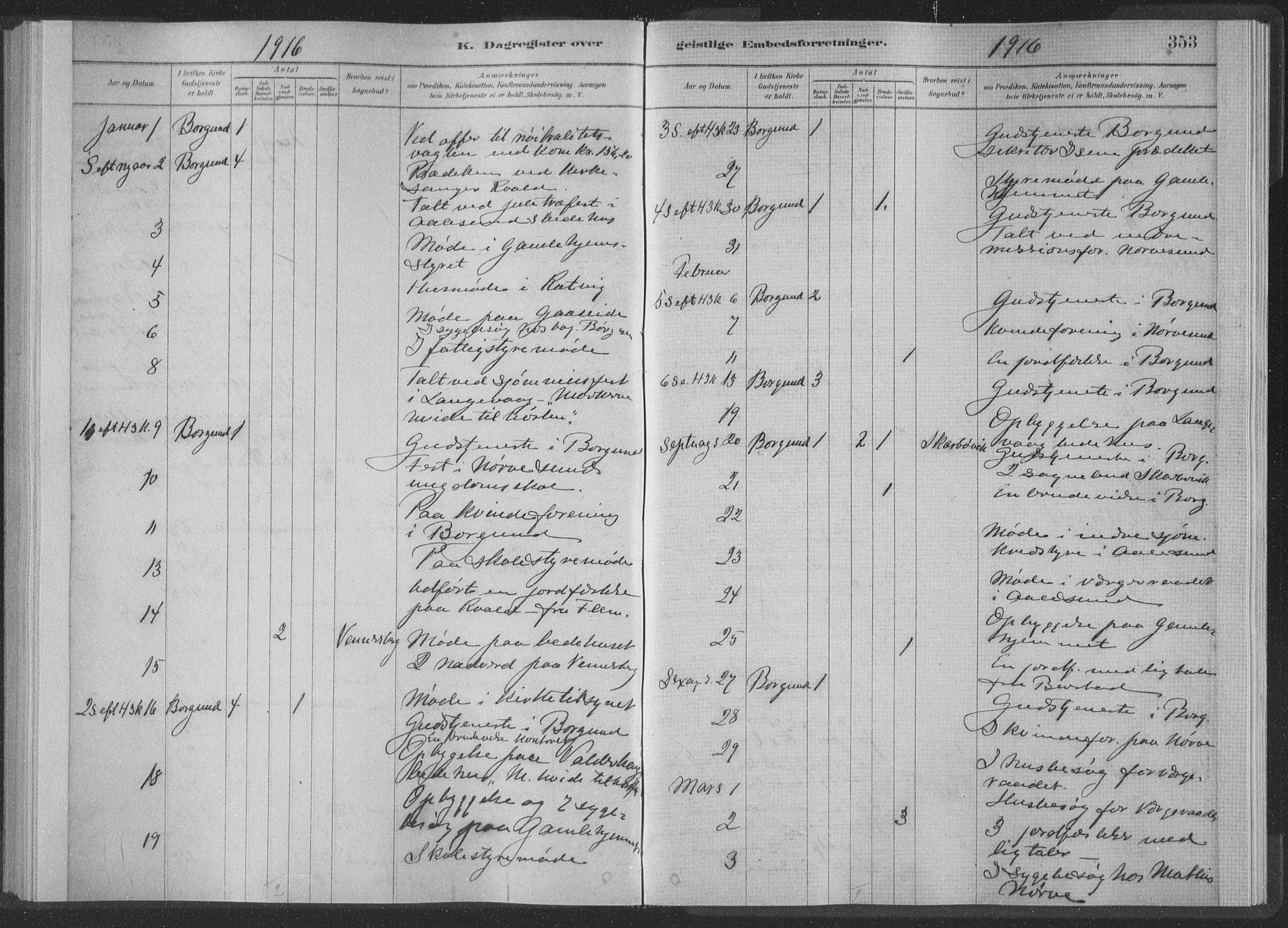 Ministerialprotokoller, klokkerbøker og fødselsregistre - Møre og Romsdal, SAT/A-1454/528/L0404: Parish register (official) no. 528A13II, 1880-1922, p. 353