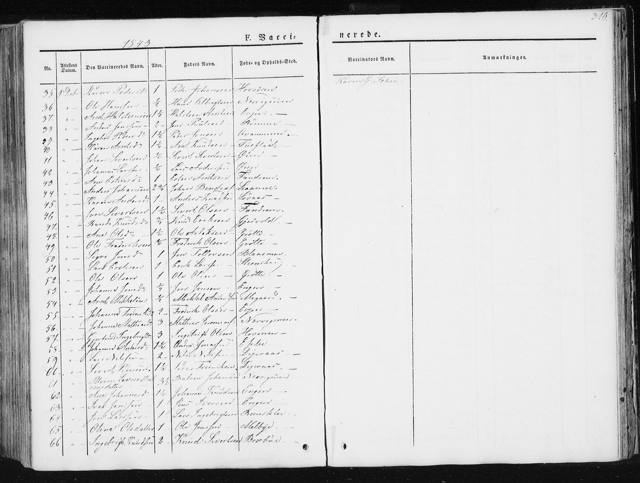 Ministerialprotokoller, klokkerbøker og fødselsregistre - Sør-Trøndelag, SAT/A-1456/668/L0805: Parish register (official) no. 668A05, 1840-1853, p. 310