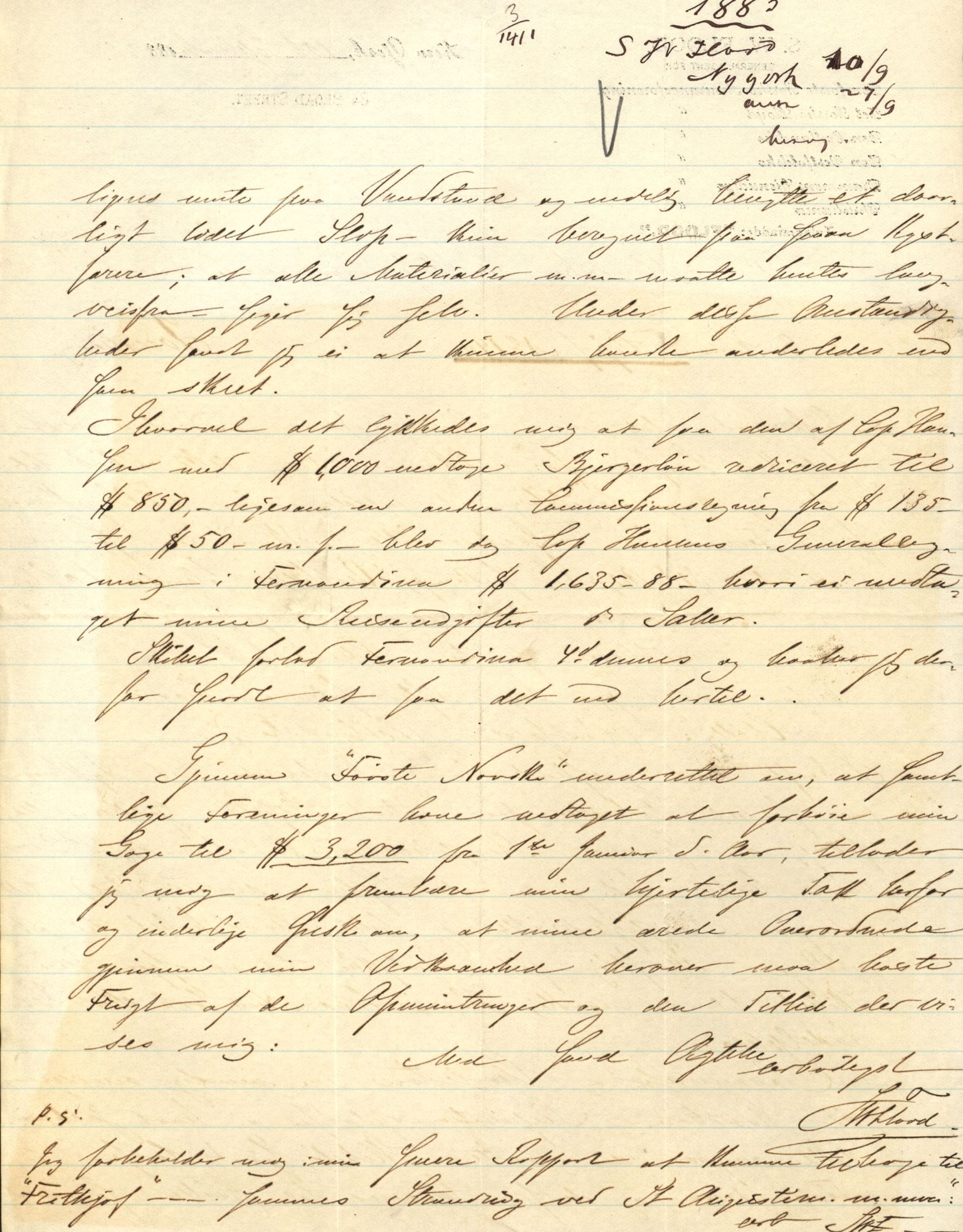 Pa 63 - Østlandske skibsassuranceforening, VEMU/A-1079/G/Ga/L0016/0002: Havaridokumenter / Brage, Frithof, Galis, Glencairn, Flink, 1883, p. 21
