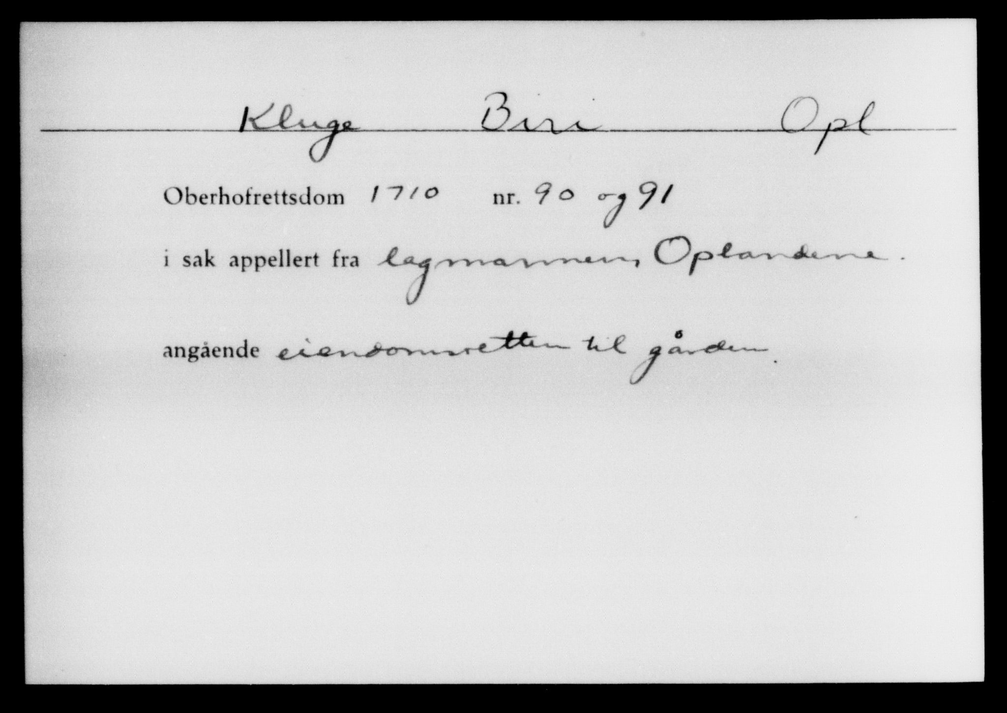 Overhoffretten 1667-1797, AV/RA-EA-2884, 1705