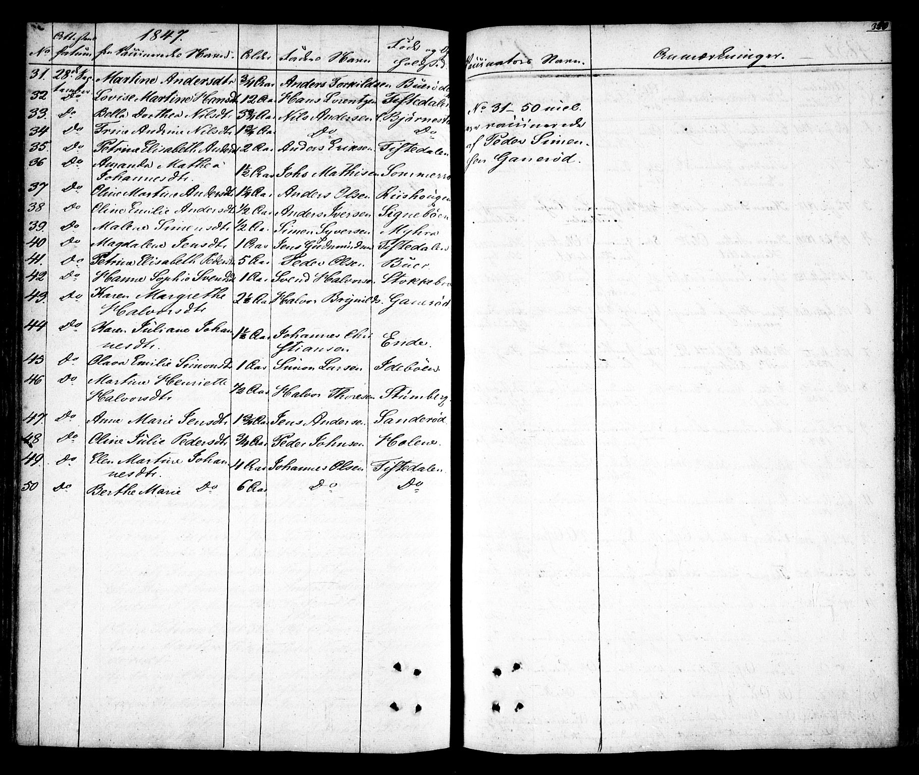 Idd prestekontor Kirkebøker, SAO/A-10911/F/Fc/L0003: Parish register (official) no. III 3, 1832-1847, p. 350