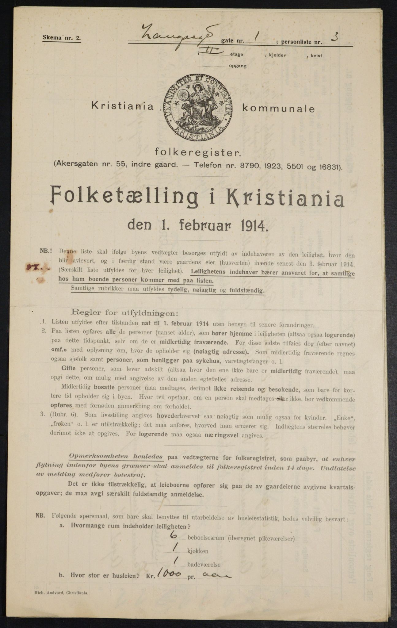 OBA, Municipal Census 1914 for Kristiania, 1914, p. 56241