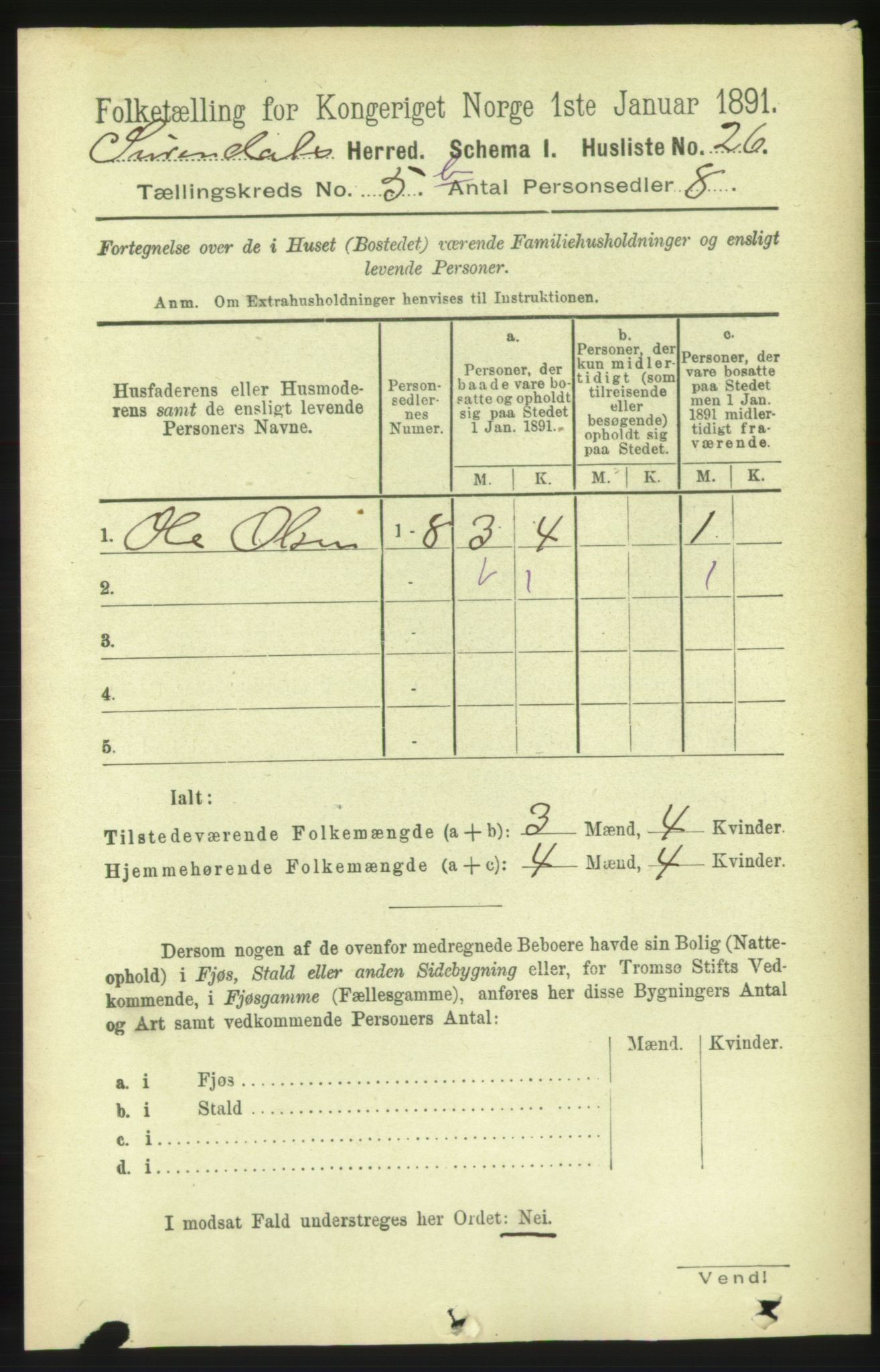 RA, 1891 census for 1566 Surnadal, 1891, p. 1482