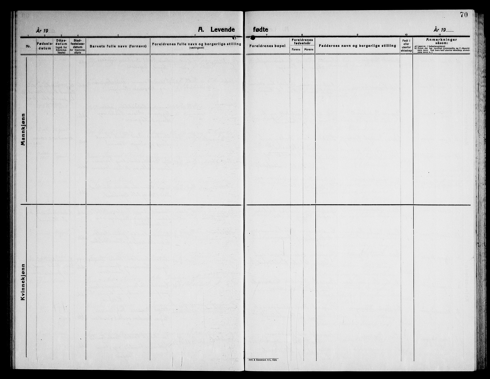 Høland prestekontor Kirkebøker, SAO/A-10346a/G/Ga/L0009: Parish register (copy) no. I 9, 1930-1951, p. 70