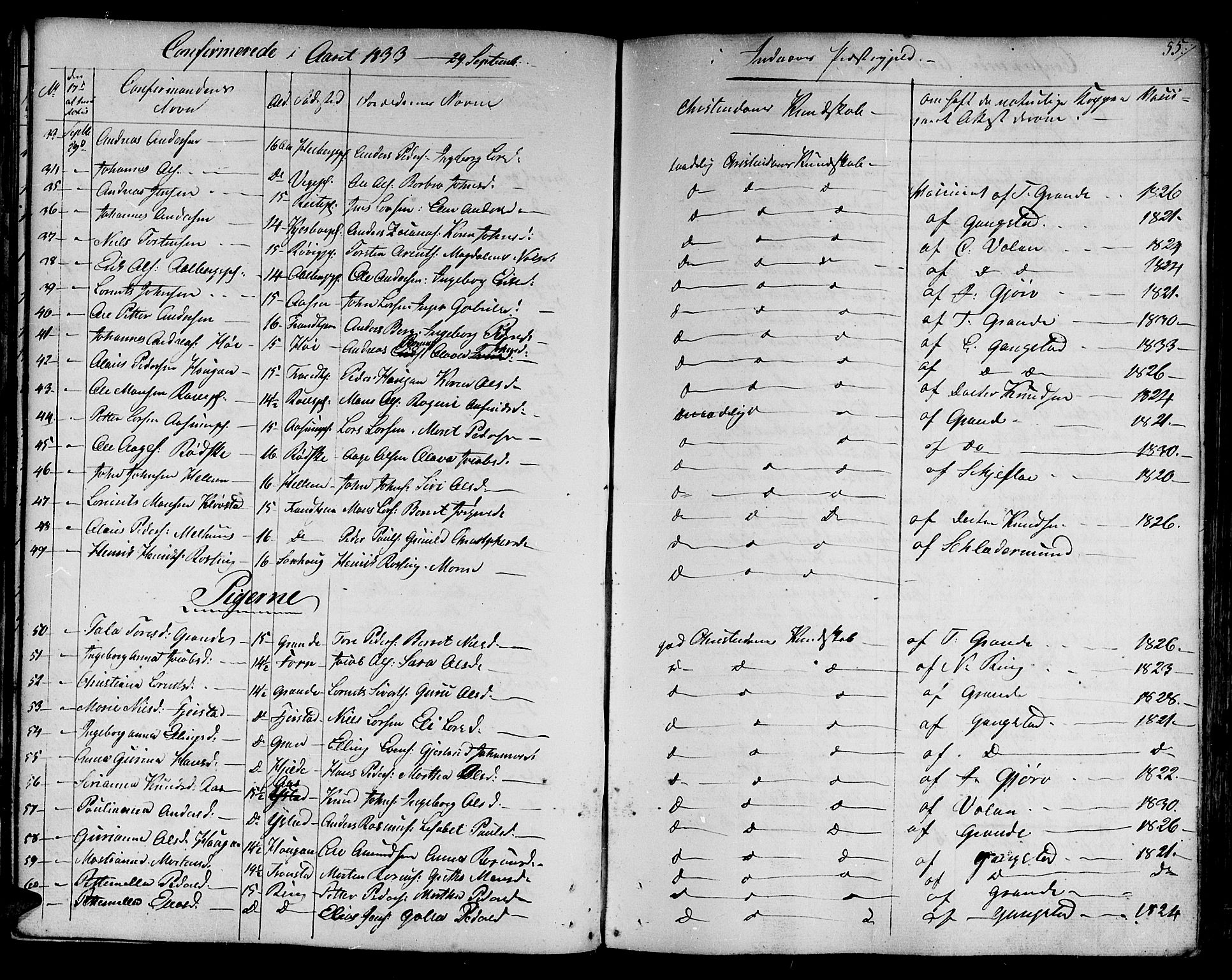 Ministerialprotokoller, klokkerbøker og fødselsregistre - Nord-Trøndelag, SAT/A-1458/730/L0277: Parish register (official) no. 730A06 /1, 1830-1839, p. 55