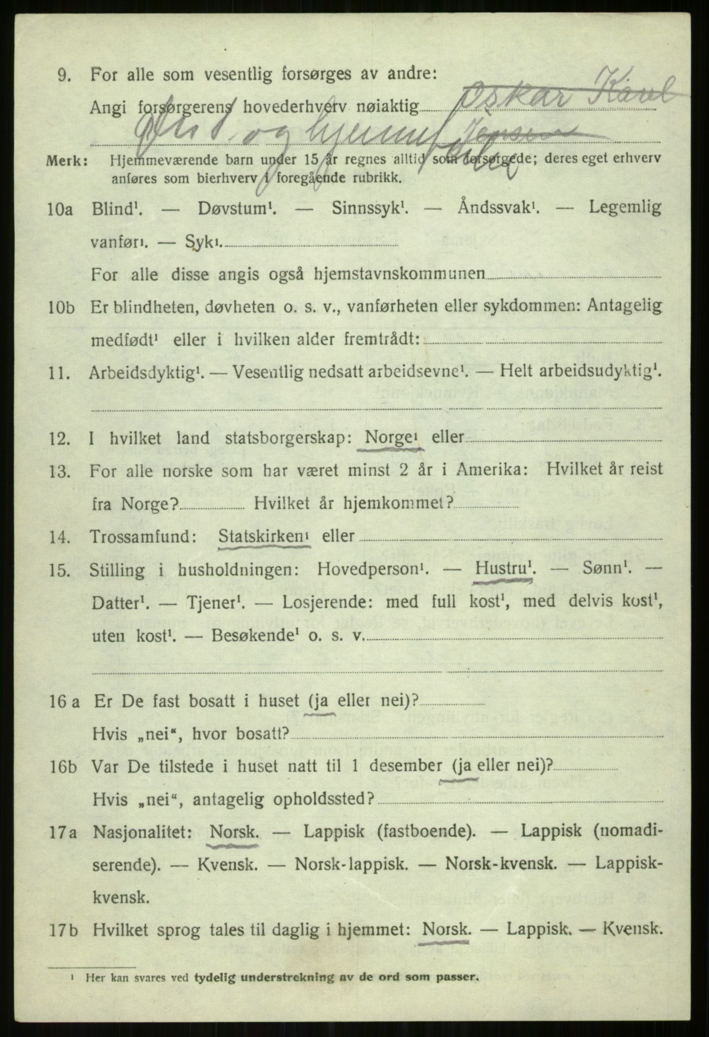 SATØ, 1920 census for Tromsøysund, 1920, p. 7575