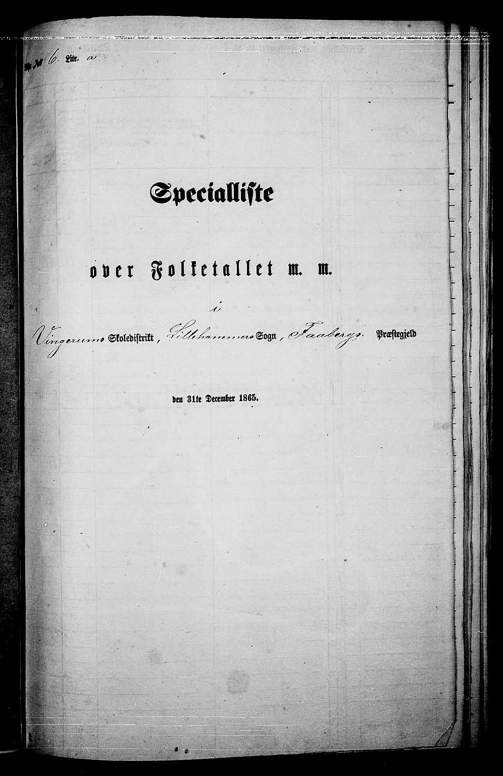 RA, 1865 census for Fåberg/Fåberg og Lillehammer, 1865, p. 170