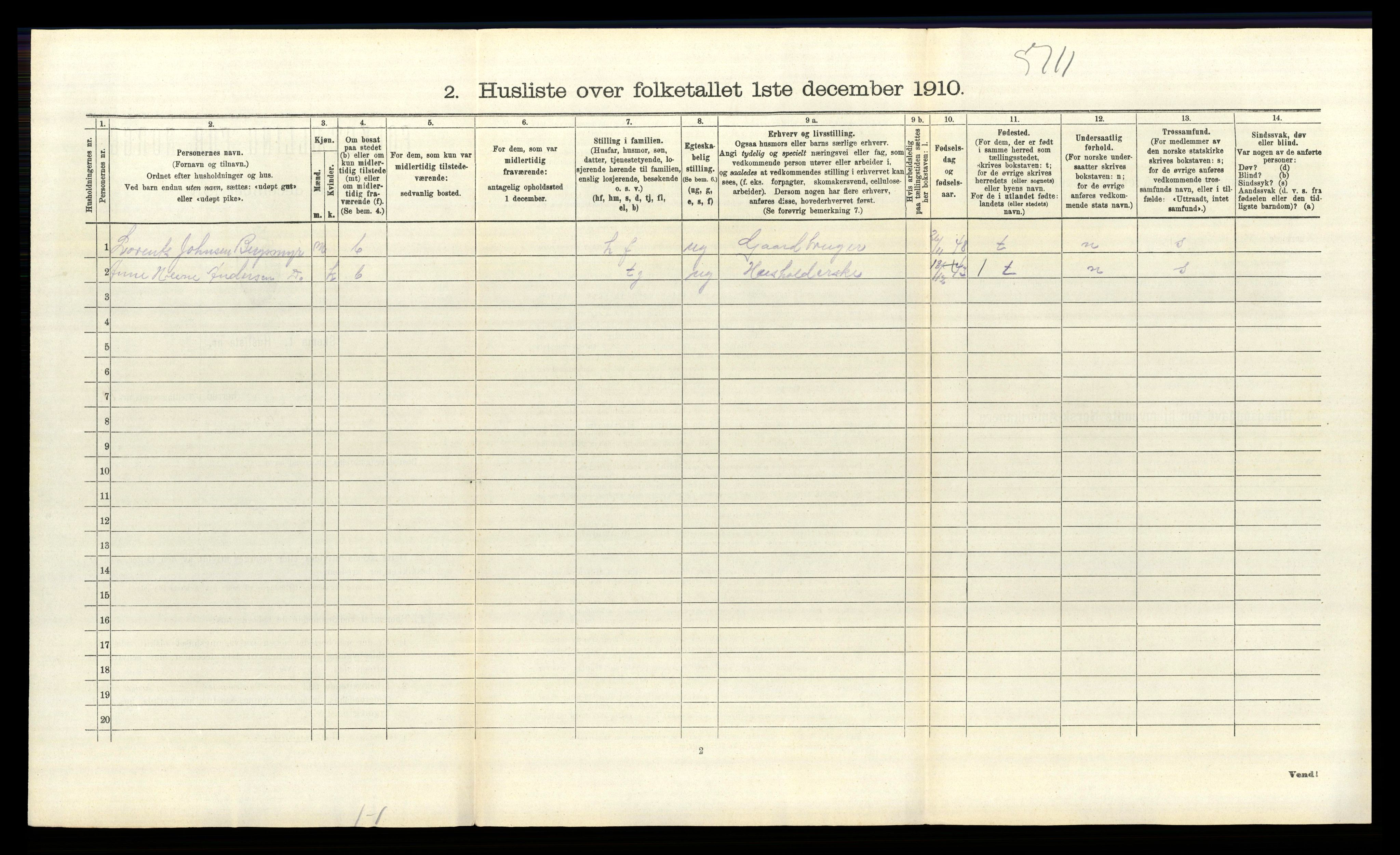 RA, 1910 census for Idd, 1910, p. 1497