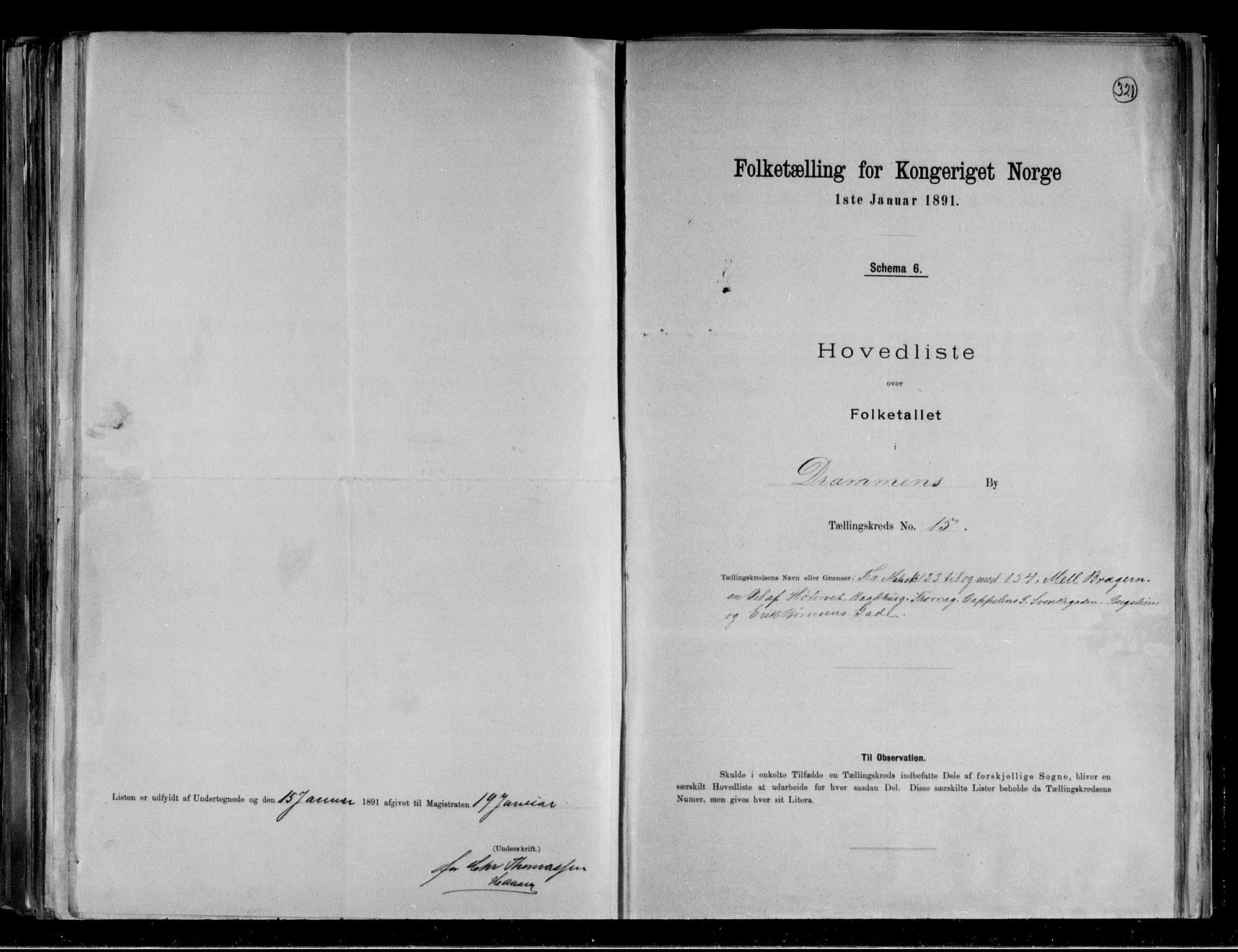 RA, 1891 census for 0602 Drammen, 1891, p. 36