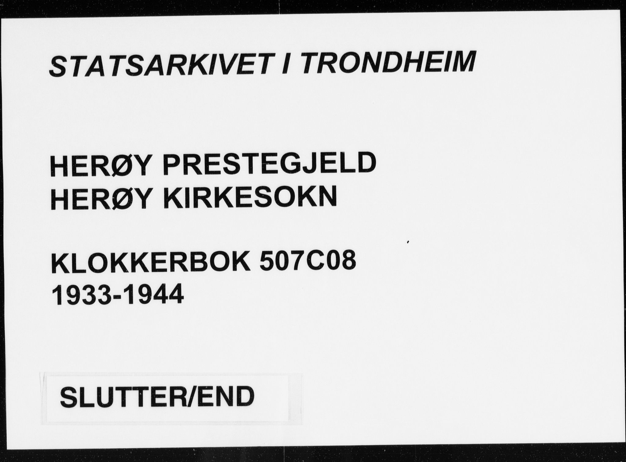 Ministerialprotokoller, klokkerbøker og fødselsregistre - Møre og Romsdal, AV/SAT-A-1454/507/L0085: Parish register (copy) no. 507C08, 1933-1944