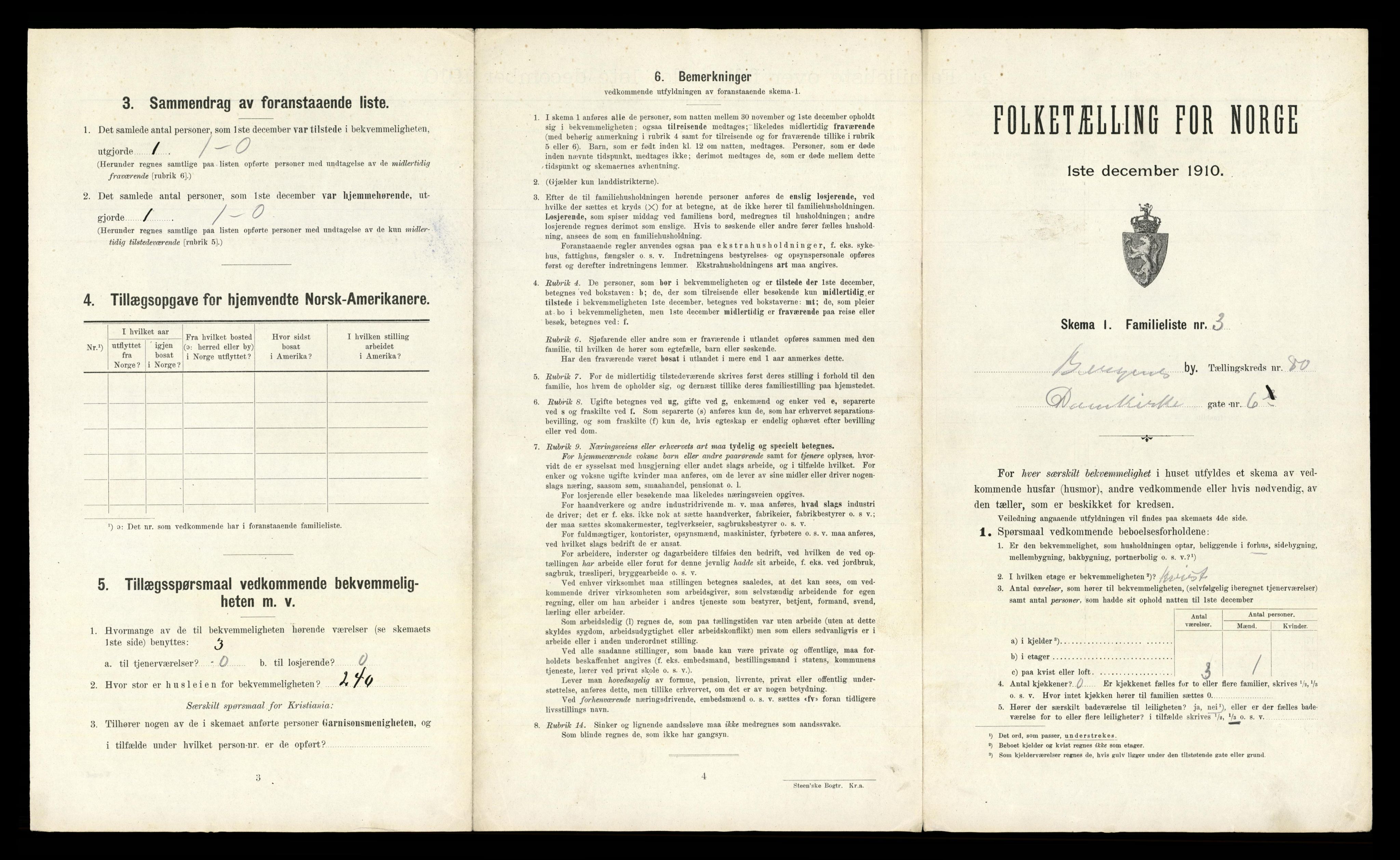 RA, 1910 census for Bergen, 1910, p. 28255