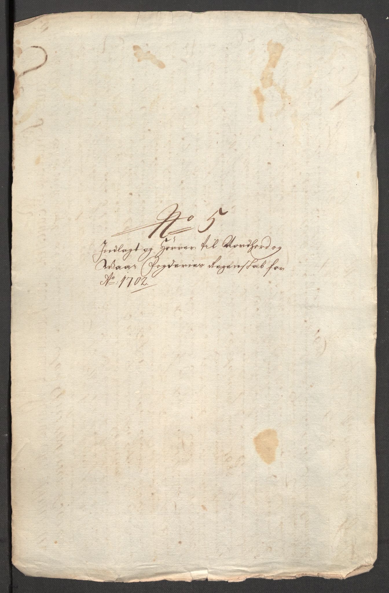 Rentekammeret inntil 1814, Reviderte regnskaper, Fogderegnskap, AV/RA-EA-4092/R51/L3186: Fogderegnskap Nordhordland og Voss, 1702-1703, p. 124