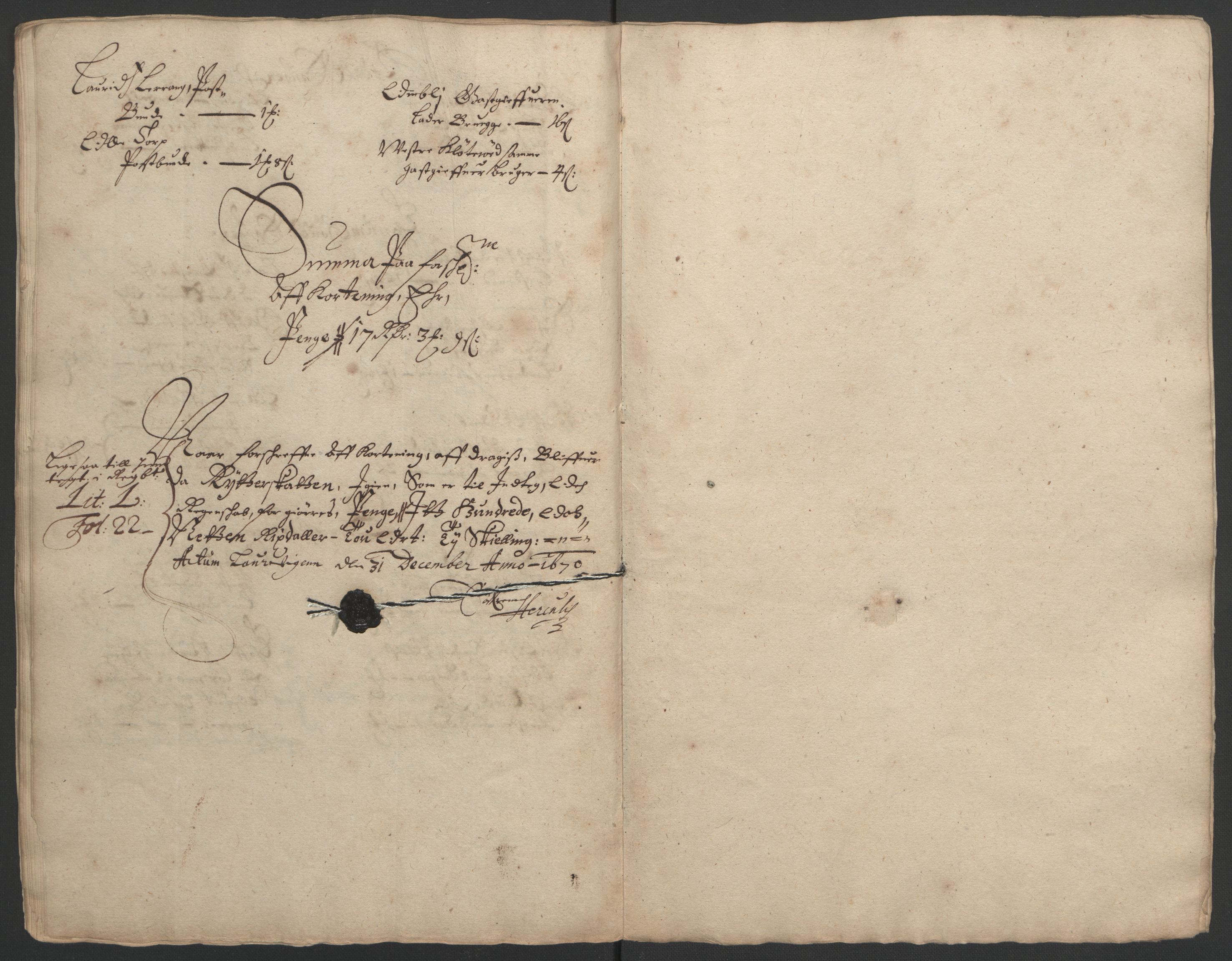 Rentekammeret inntil 1814, Reviderte regnskaper, Fogderegnskap, RA/EA-4092/R33/L1965: Fogderegnskap Larvik grevskap, 1669-1670, p. 183