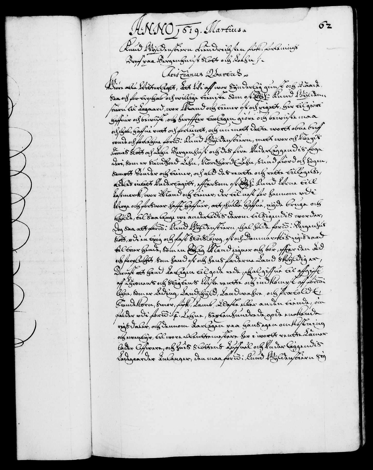 Danske Kanselli 1572-1799, RA/EA-3023/F/Fc/Fca/Fcaa/L0004: Norske registre (mikrofilm), 1617-1630, p. 62a