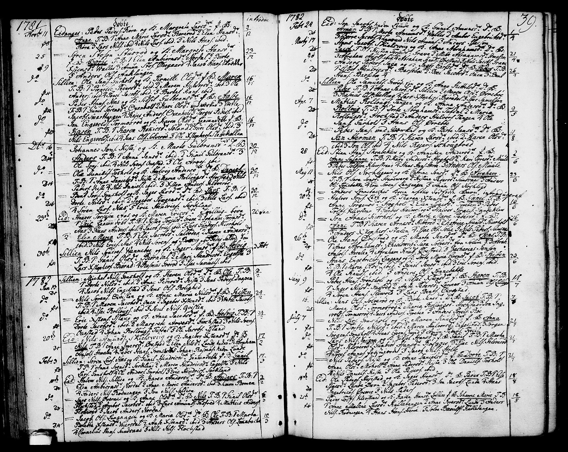 Eidanger kirkebøker, SAKO/A-261/F/Fa/L0006: Parish register (official) no. 6, 1764-1814, p. 39