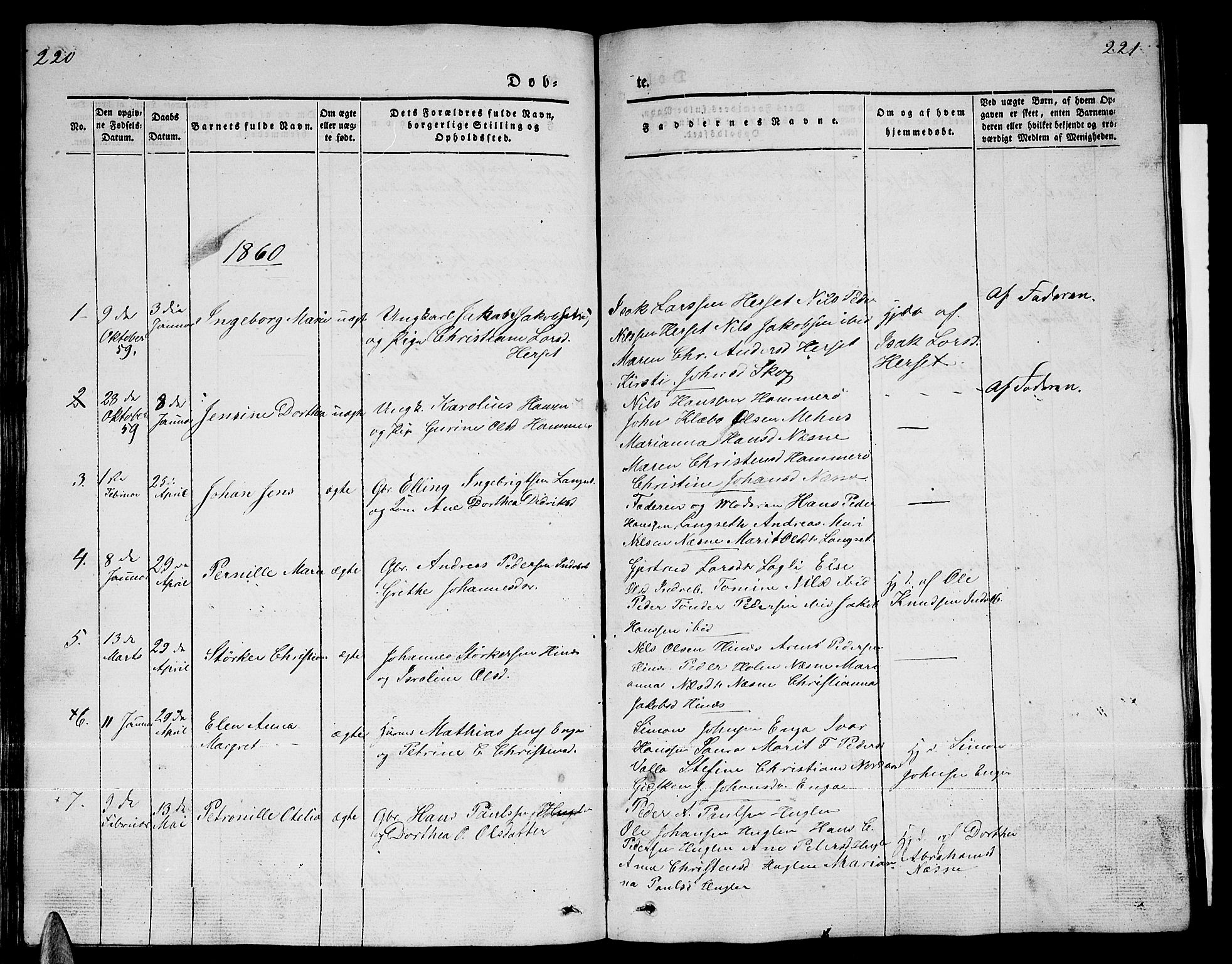 Ministerialprotokoller, klokkerbøker og fødselsregistre - Nordland, AV/SAT-A-1459/838/L0555: Parish register (copy) no. 838C02, 1842-1861, p. 220-221