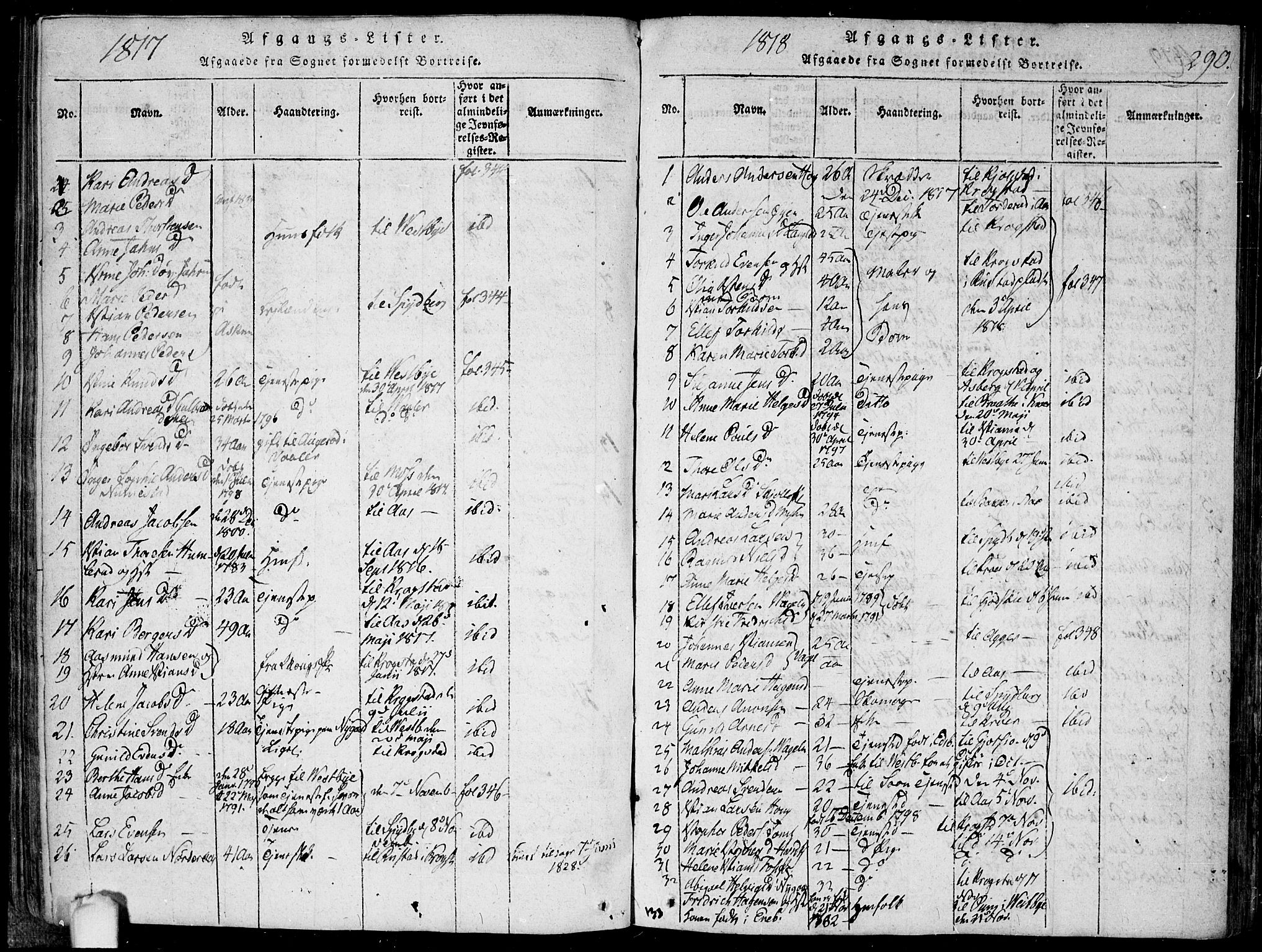 Hobøl prestekontor Kirkebøker, AV/SAO-A-2002/F/Fa/L0002: Parish register (official) no. I 2, 1814-1841, p. 290