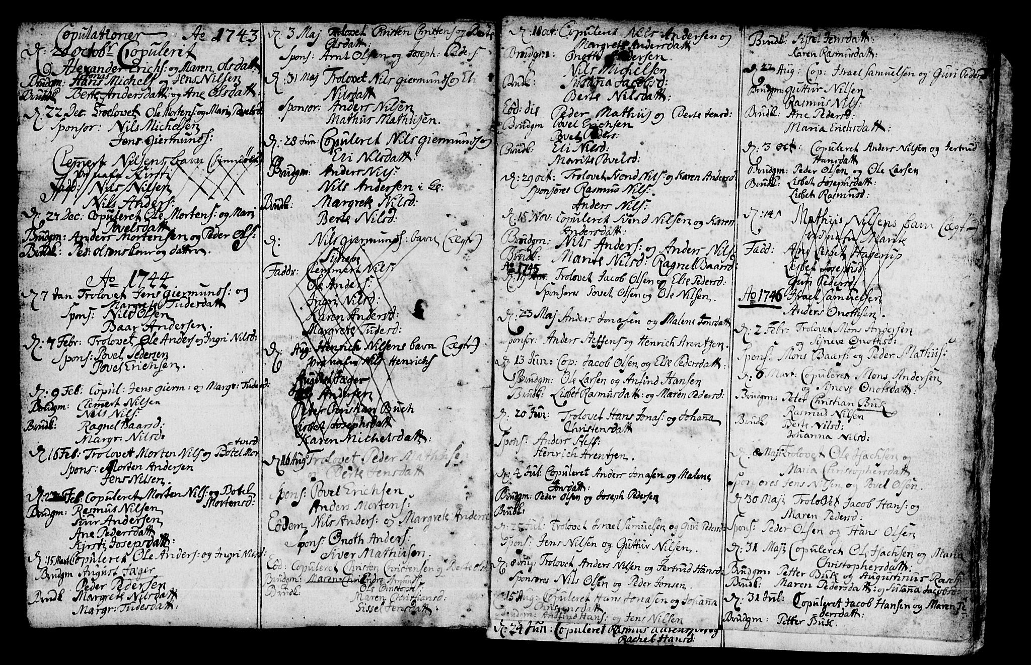 Hammerfest sokneprestkontor, SATØ/S-1347/H/Ha/L0001.kirke: Parish register (official) no. 1, 1743-1751, p. 1