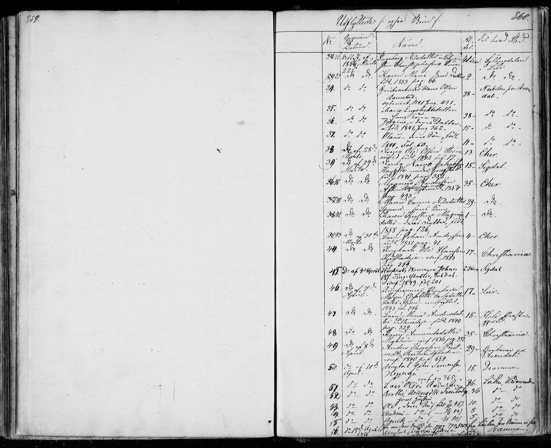 Modum kirkebøker, AV/SAKO-A-234/F/Fa/L0008: Parish register (official) no. 8, 1851-1859, p. 859-860