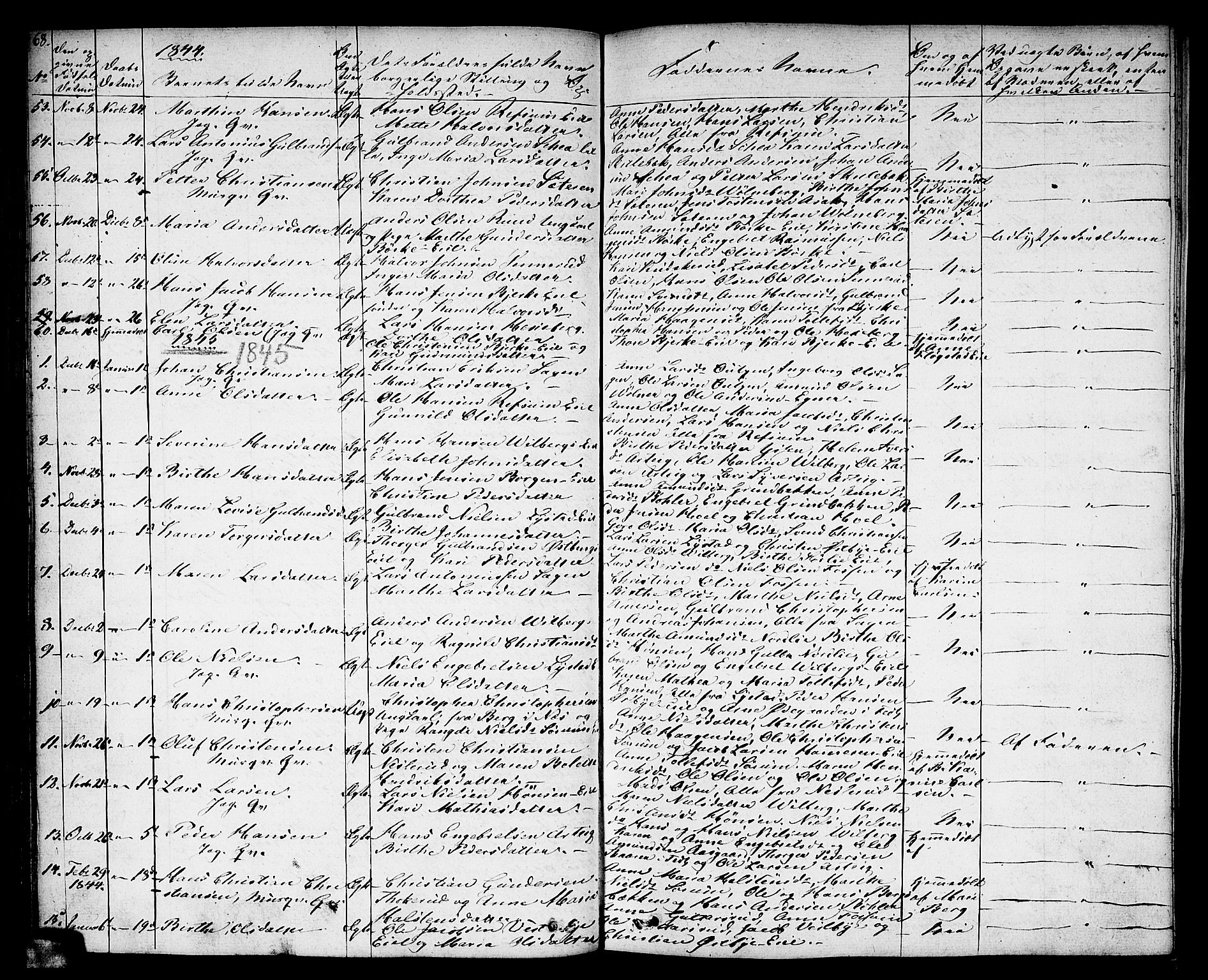 Sørum prestekontor Kirkebøker, SAO/A-10303/F/Fa/L0004: Parish register (official) no. I 4, 1829-1845, p. 68