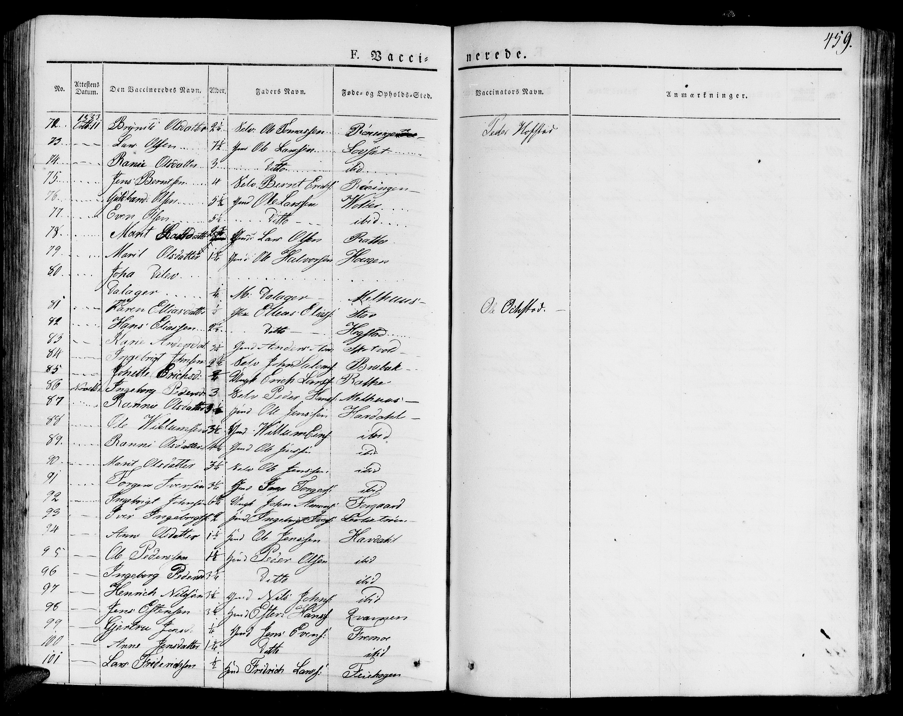 Ministerialprotokoller, klokkerbøker og fødselsregistre - Sør-Trøndelag, AV/SAT-A-1456/691/L1070: Parish register (official) no. 691A05 /1, 1826-1841, p. 459