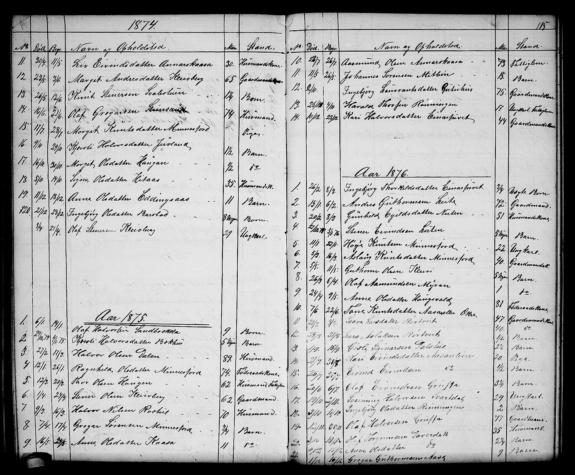 Seljord kirkebøker, SAKO/A-20/G/Gb/L0003: Parish register (copy) no. II 3, 1863-1884, p. 115