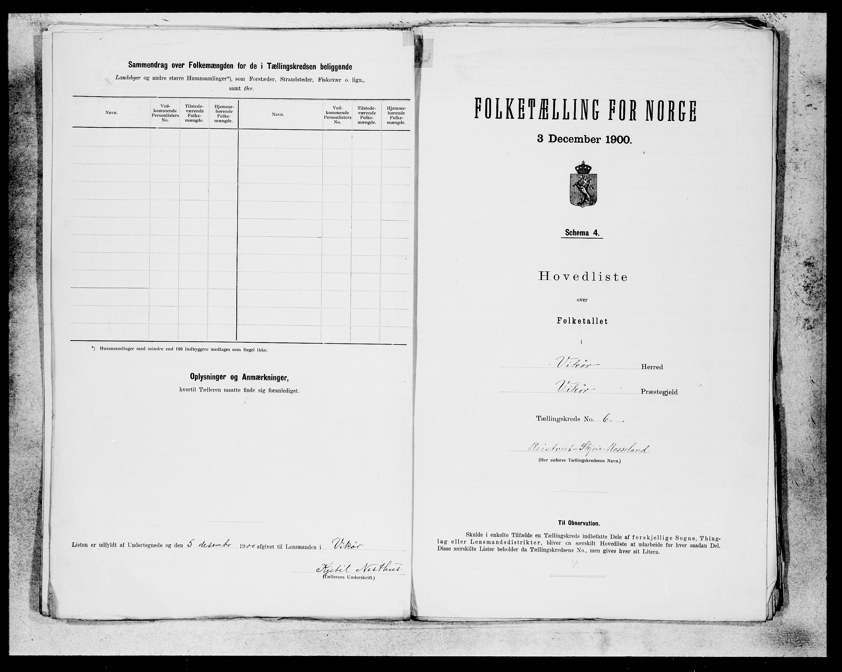 SAB, 1900 census for Kvam, 1900, p. 11