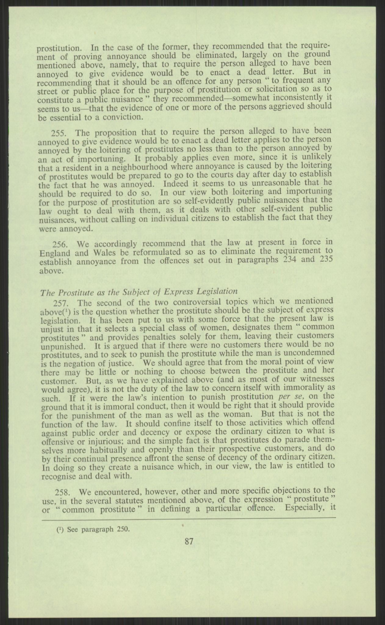 Justisdepartementet, Lovavdelingen, AV/RA-S-3212/D/De/L0029/0001: Straffeloven / Straffelovens revisjon: 5 - Ot. prp. nr.  41 - 1945: Homoseksualiet. 3 mapper, 1956-1970, p. 671