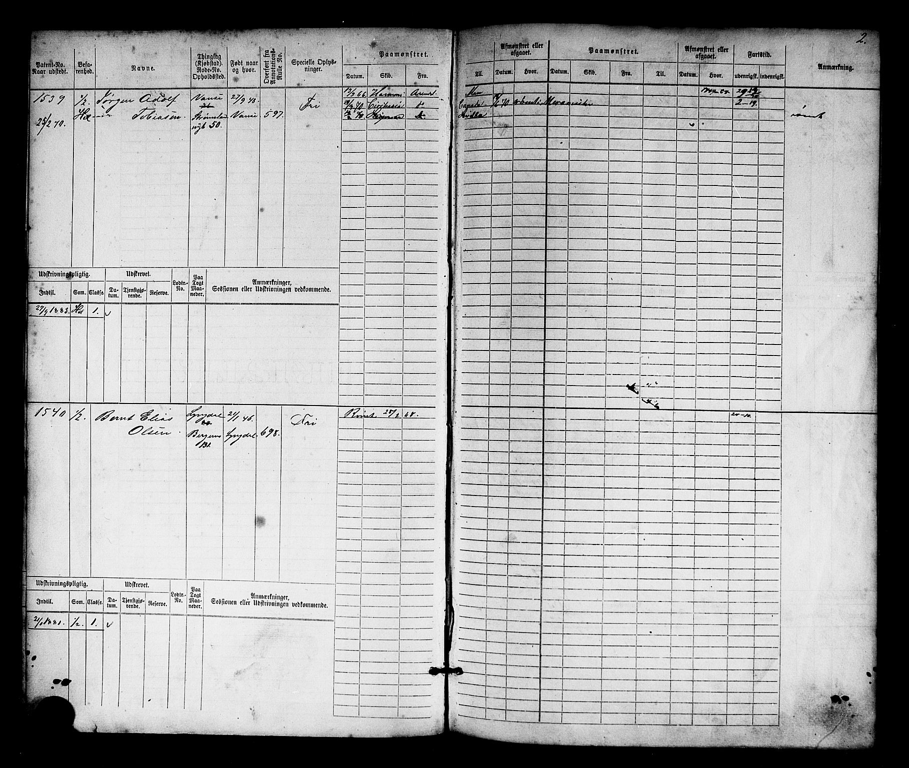 Farsund mønstringskrets, AV/SAK-2031-0017/F/Fb/L0017: Hovedrulle nr 1537-2300, Z-9, 1868-1904, p. 3