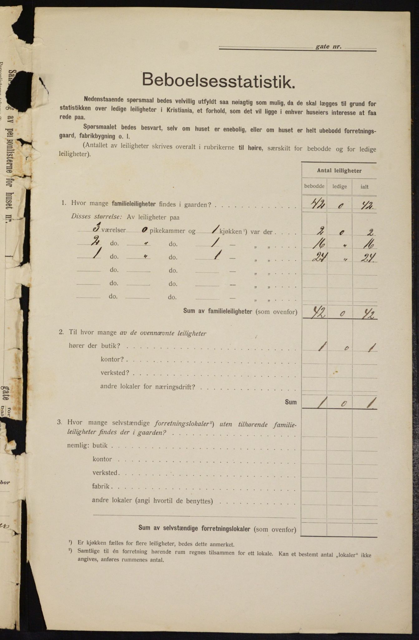 OBA, Municipal Census 1912 for Kristiania, 1912, p. 121390