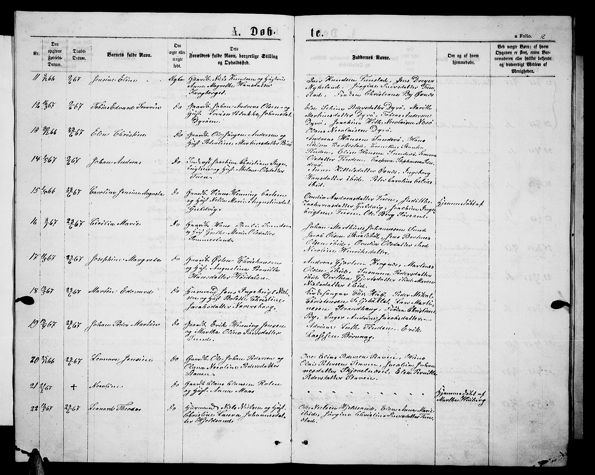 Ministerialprotokoller, klokkerbøker og fødselsregistre - Nordland, SAT/A-1459/893/L1348: Parish register (copy) no. 893C03, 1867-1877, p. 2
