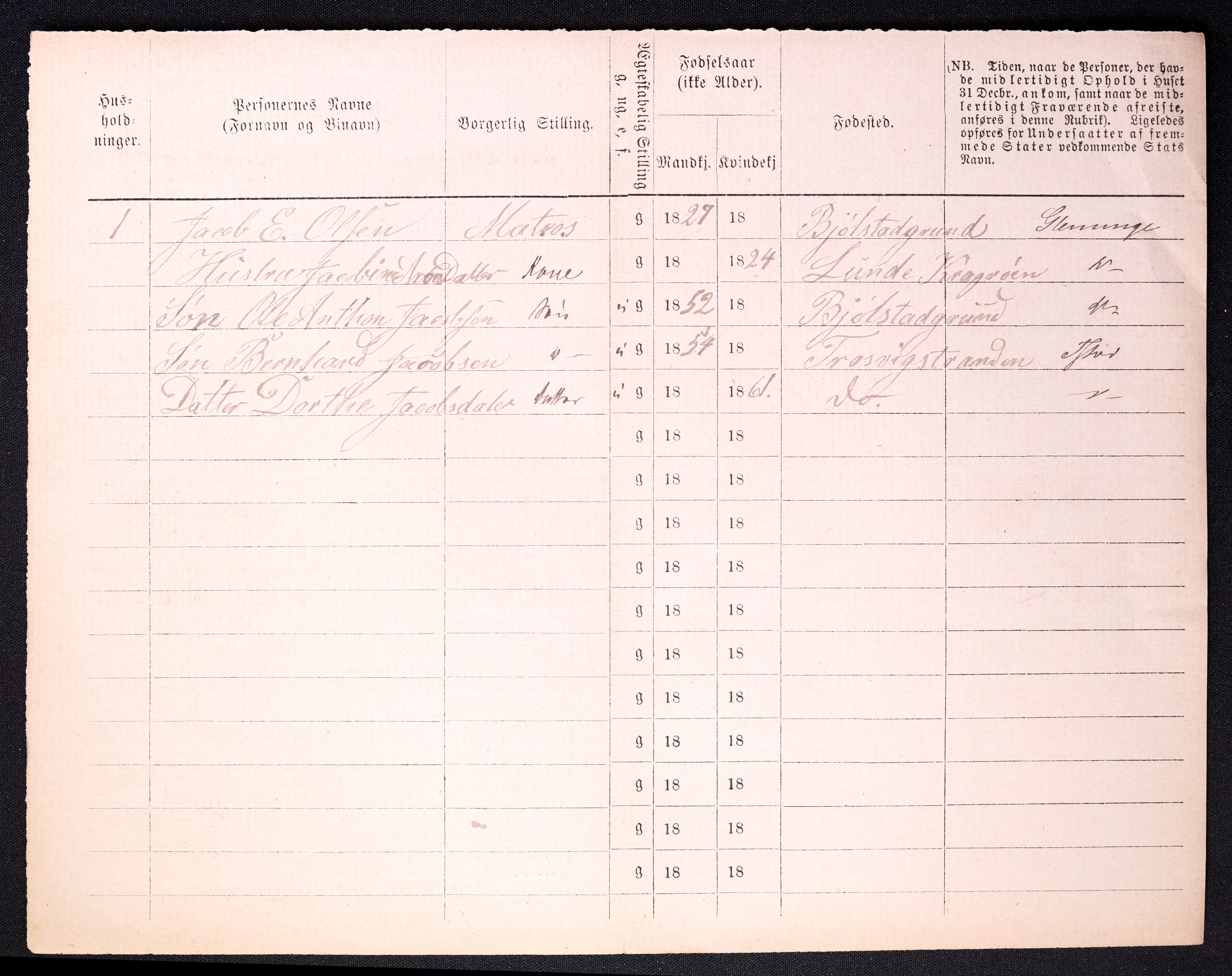 RA, 1870 census for 0103 Fredrikstad, 1870, p. 1542