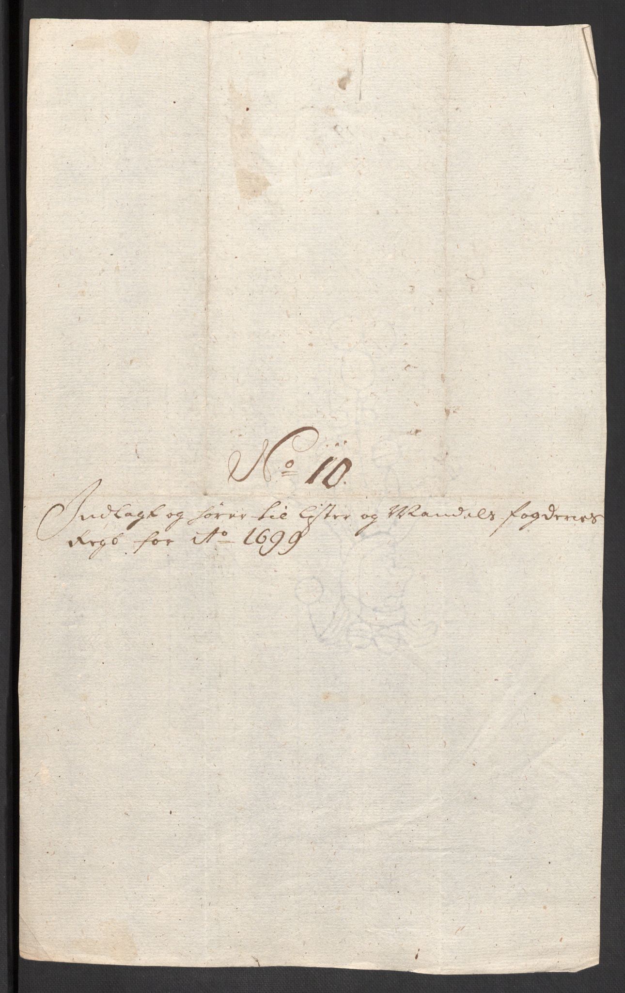Rentekammeret inntil 1814, Reviderte regnskaper, Fogderegnskap, RA/EA-4092/R43/L2547: Fogderegnskap Lista og Mandal, 1698-1699, p. 223