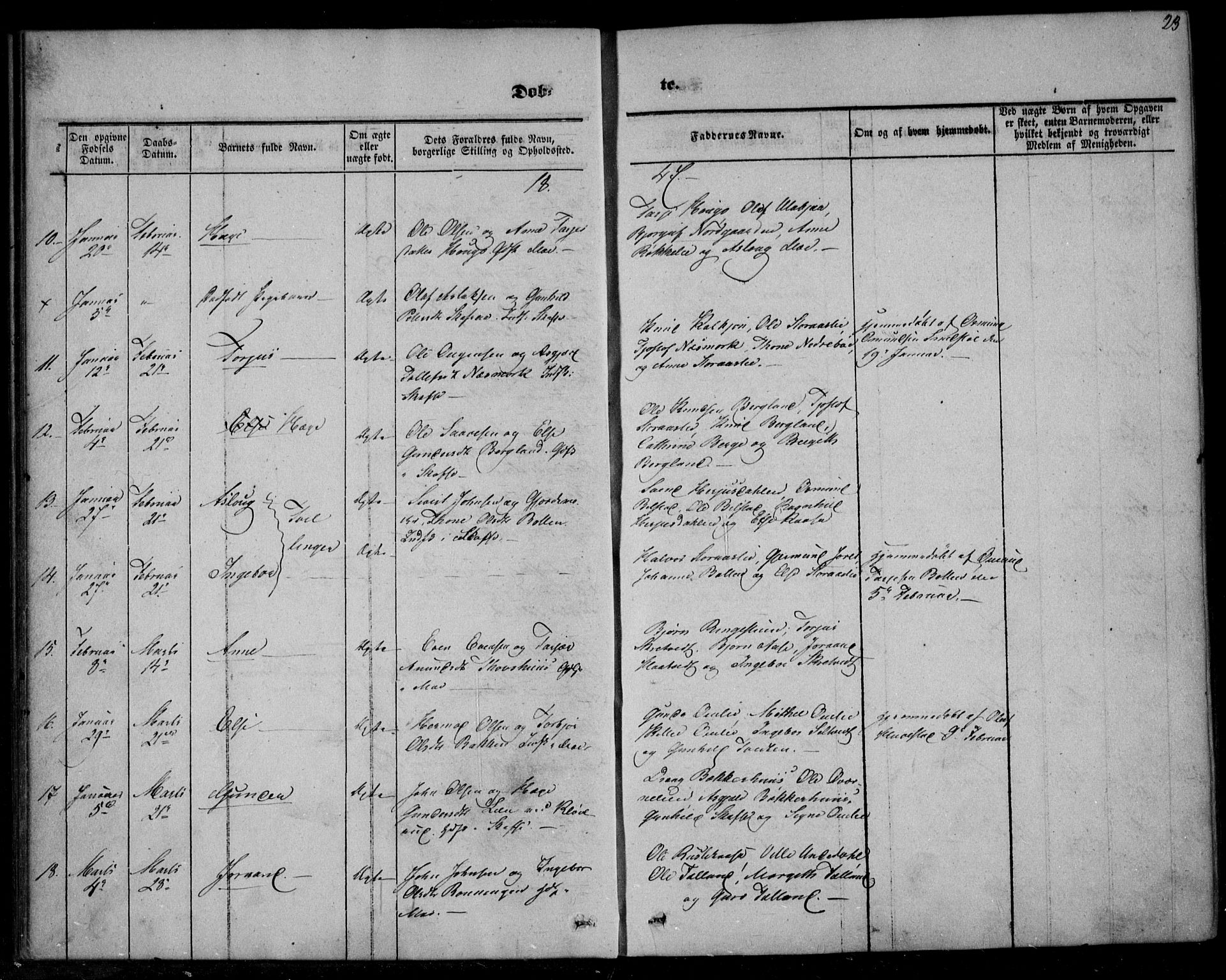 Mo kirkebøker, AV/SAKO-A-286/F/Fa/L0005: Parish register (official) no. I 5, 1844-1864, p. 23