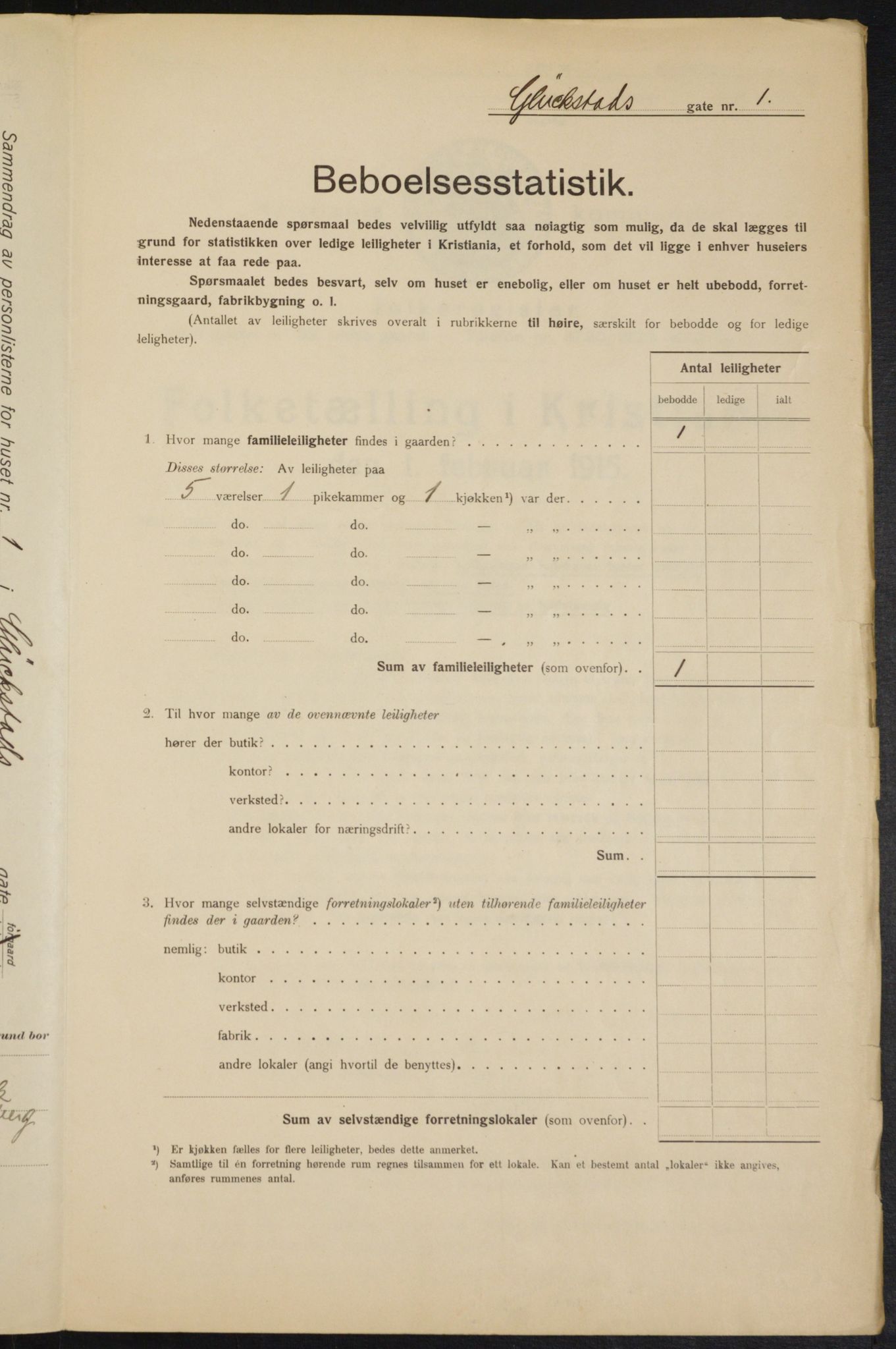 OBA, Municipal Census 1915 for Kristiania, 1915, p. 28999