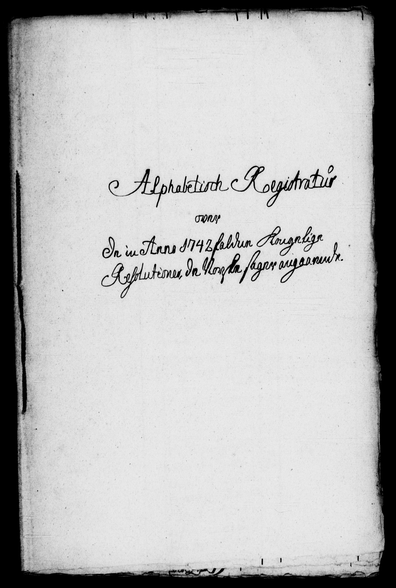Rentekammeret, Kammerkanselliet, RA/EA-3111/G/Gf/Gfb/L0001: Register til norske relasjons- og resolusjonsprotokoller (merket RK 52.96), 1720-1749, p. 472