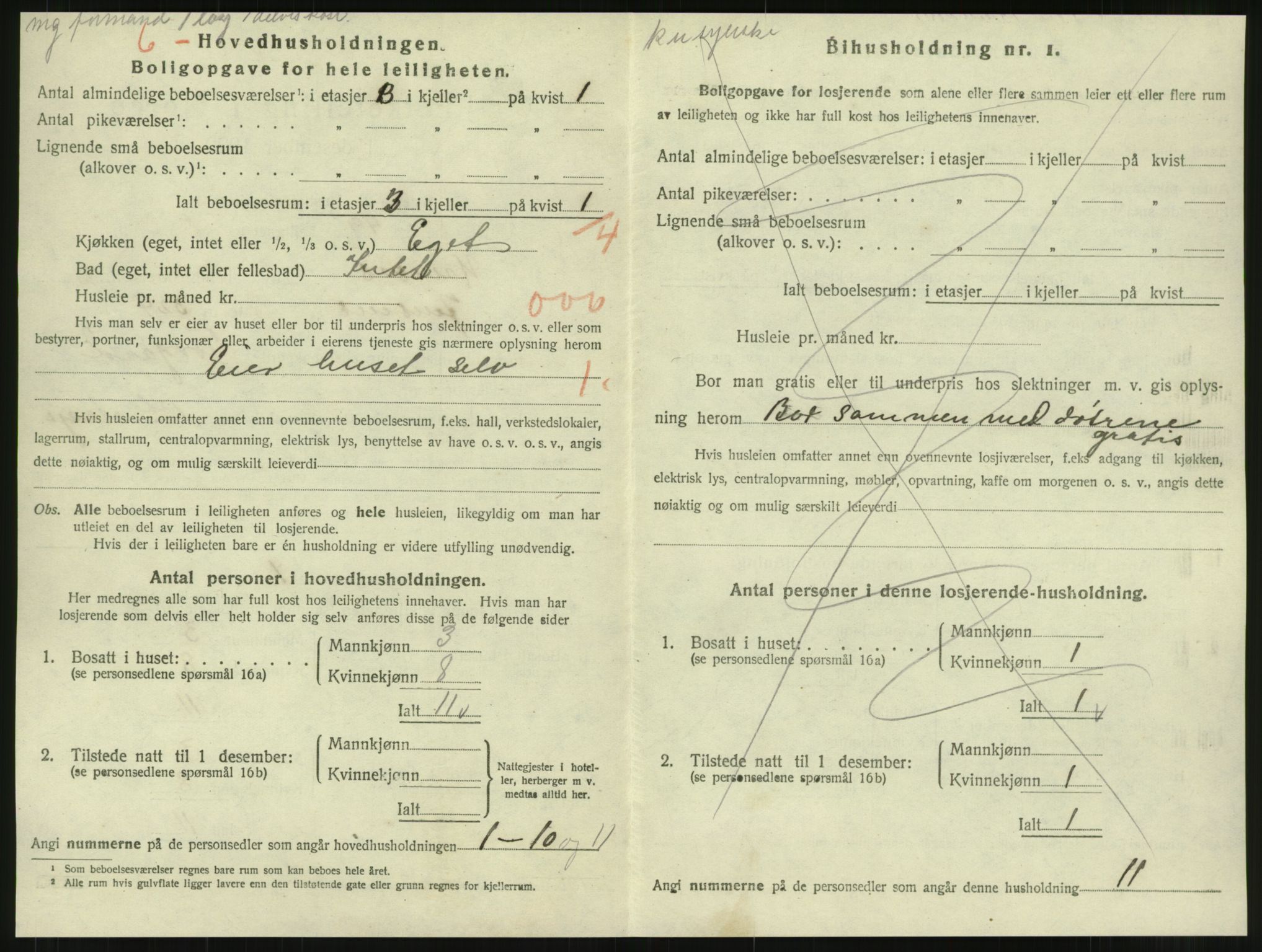 SAT, 1920 census for Namsos, 1920, p. 1964