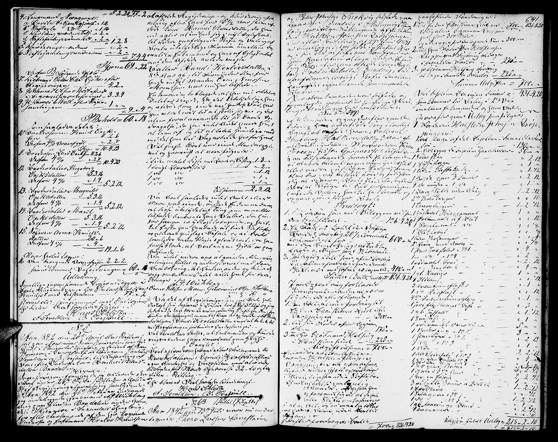 Nordmøre sorenskriveri, AV/SAT-A-4132/1/3/3A/L0031: Skifteprotokoll nr. 27c, 1841-1844, p. 640b-641a