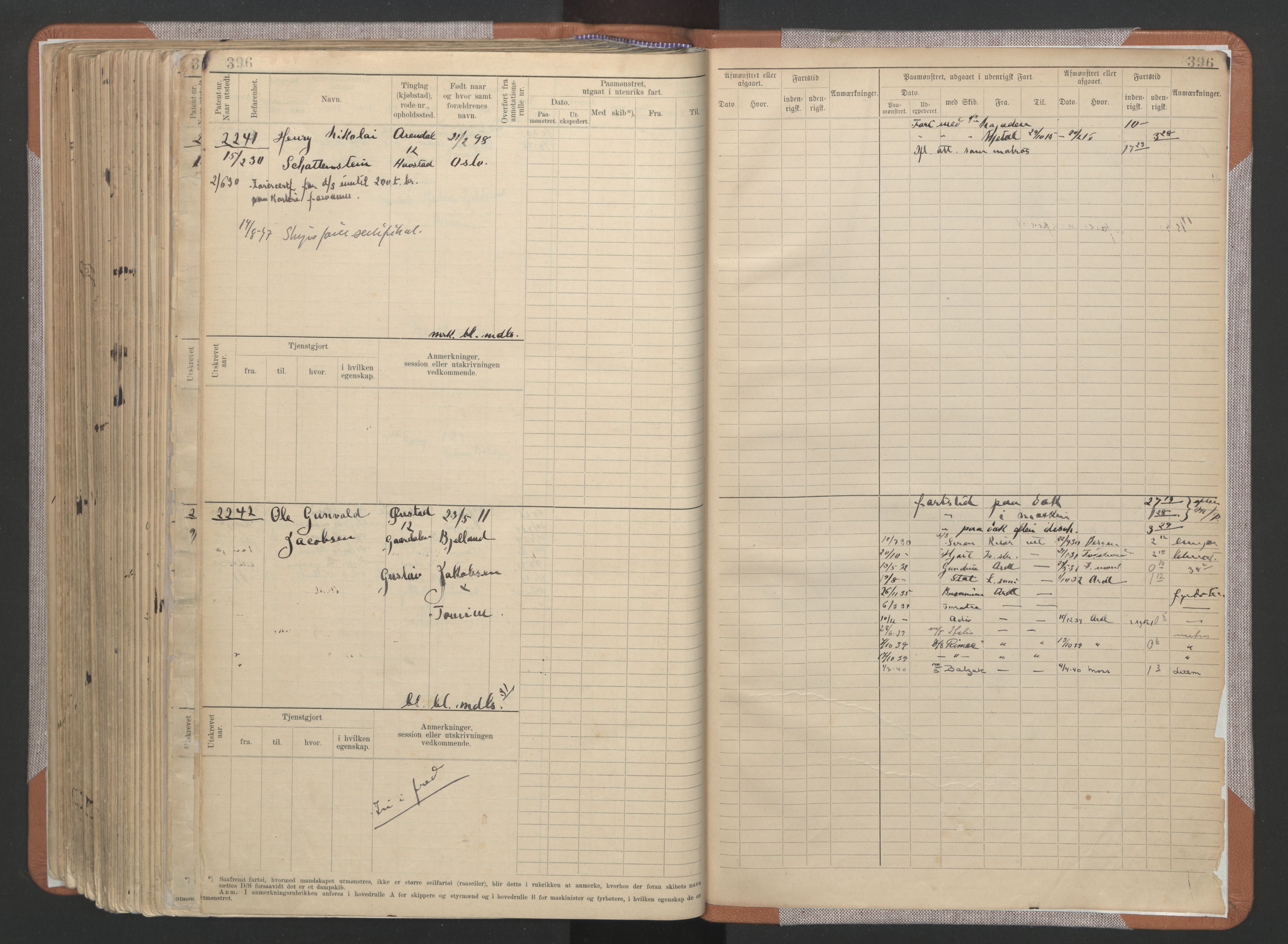 Arendal mønstringskrets, AV/SAK-2031-0012/F/Fb/L0022: Hovedrulle A nr 1466-2242, S-20, 1914-1930, p. 409