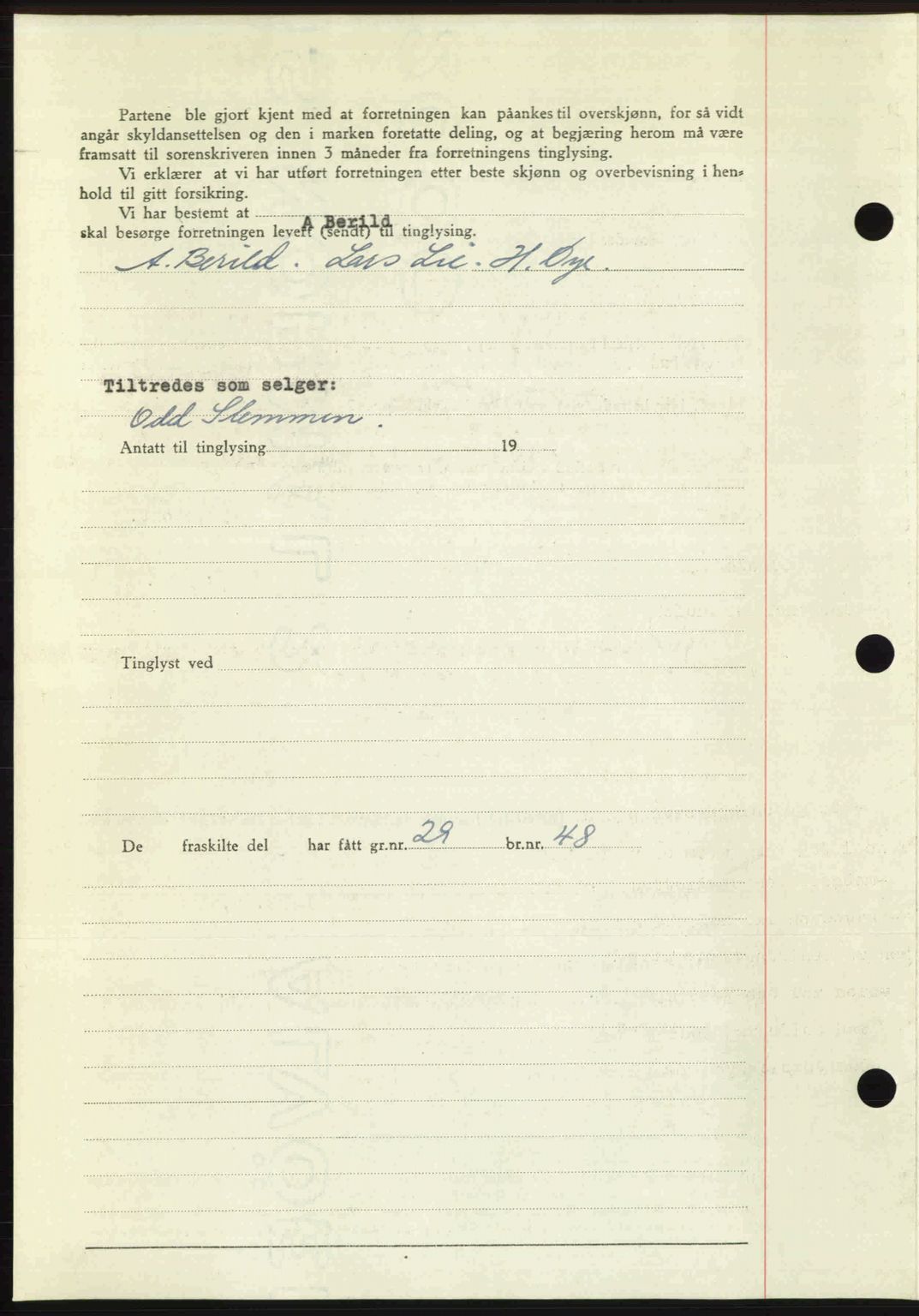 Romsdal sorenskriveri, AV/SAT-A-4149/1/2/2C: Mortgage book no. A21, 1946-1946, Diary no: : 2402/1946